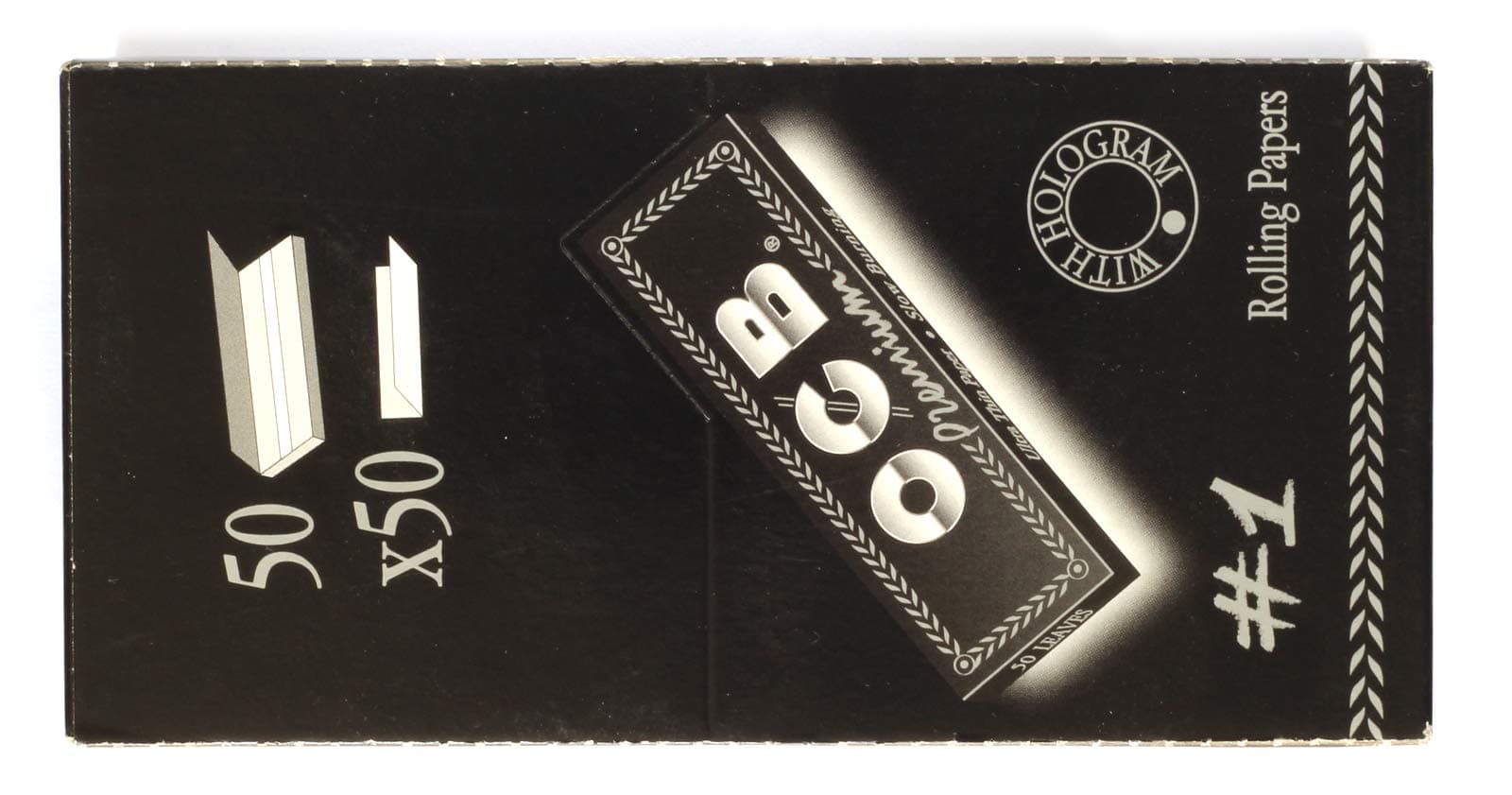 1 Box - OCB Single Premium No1 Rolling Paper Regular Size 70mm - 2500 Sheets