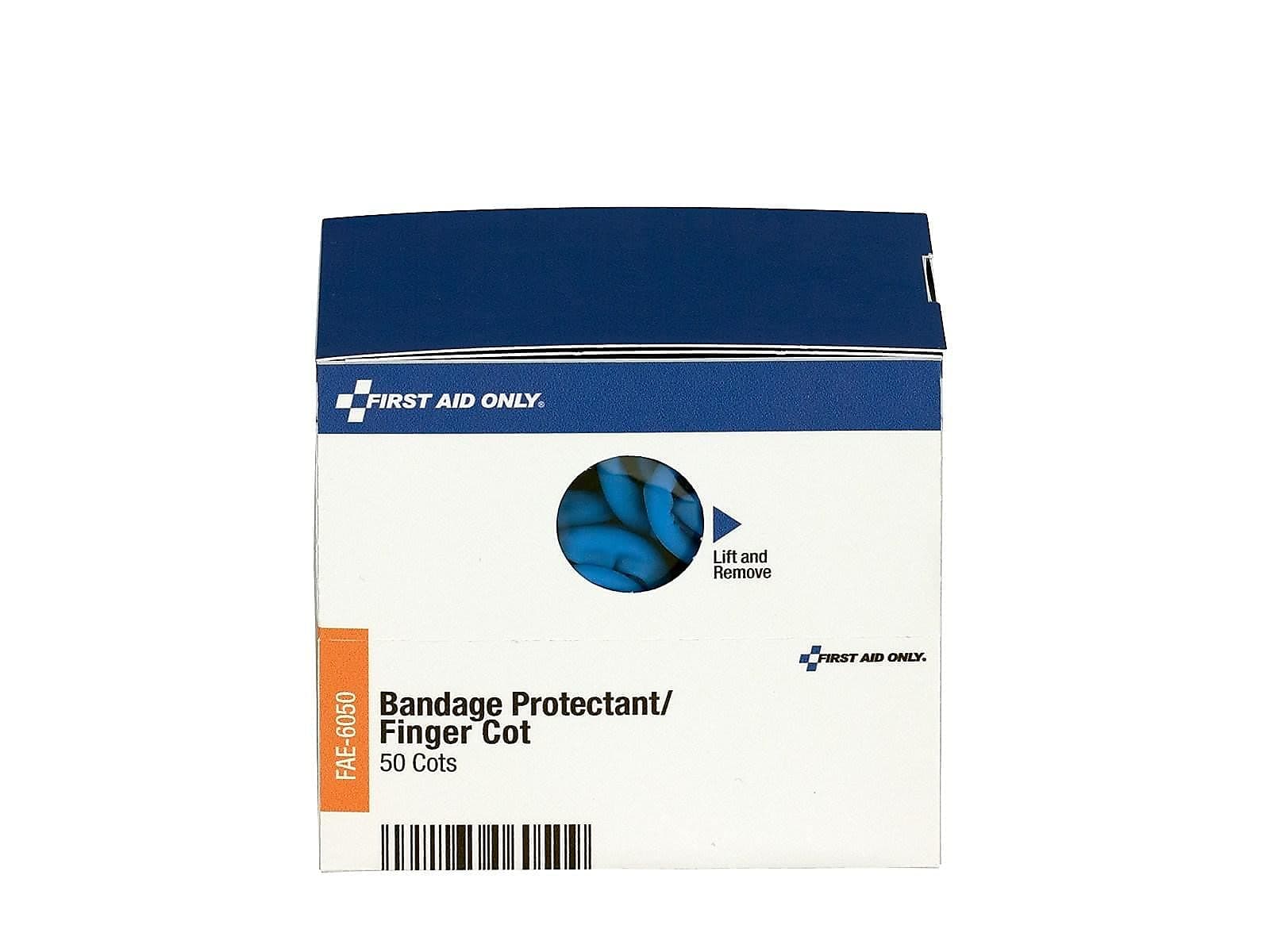 FAE-6050 SmartCompliance Finger Cots, First Aid Kit Refill Supplies for Business, Food Service, and Home, 50 Count