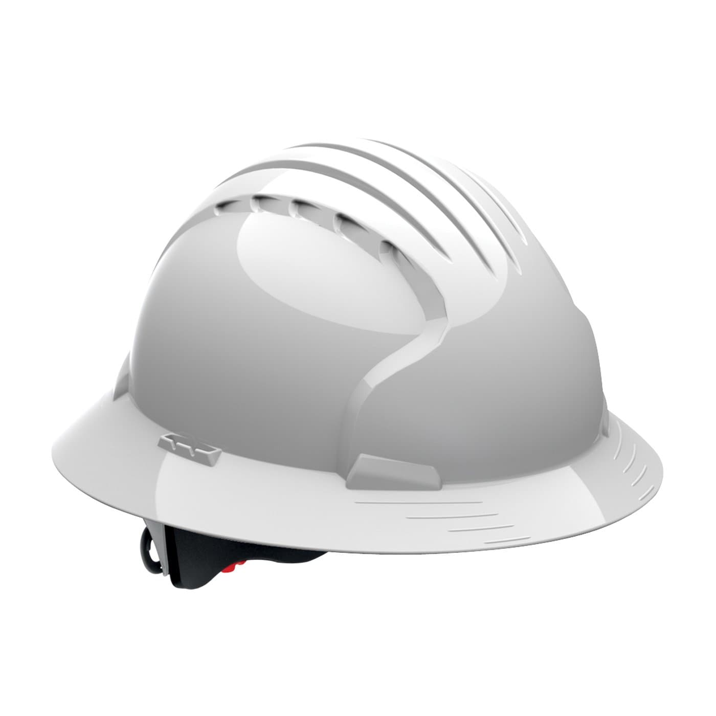 Evolution Deluxe 6161 JSP 280-EV6161-10 Class E Full Brim Lineman's Hard Non-Vented Hat, White