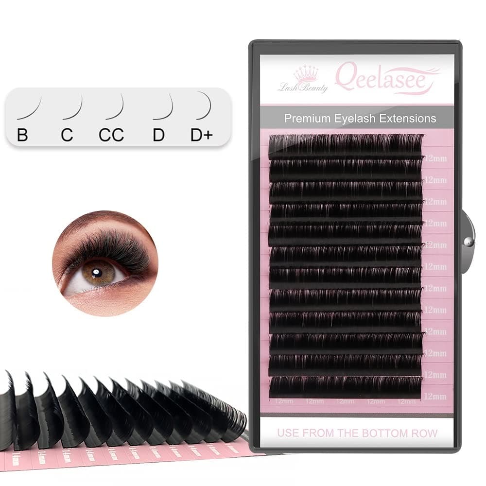 0.07 Thickness C Curl Mix8-15mm Volume Mink Eyelash Extensions Silk Individual Lash Extensions Semi-permanent Pure Korean Silk lashes Soft Application for Professional Salon Use