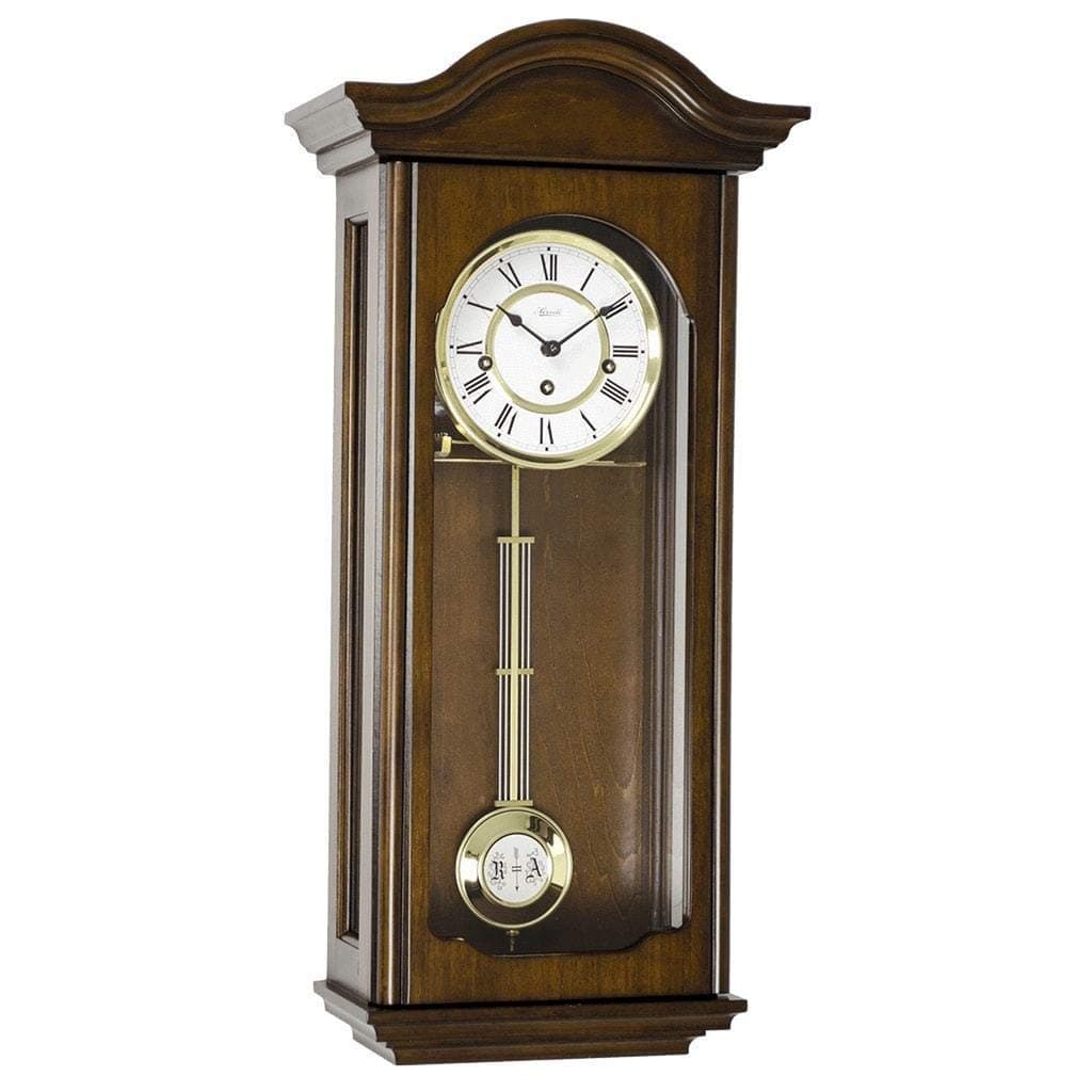 Hermle Brooke Mechanical Regulator Wall Clock 70815Q341, Walnut