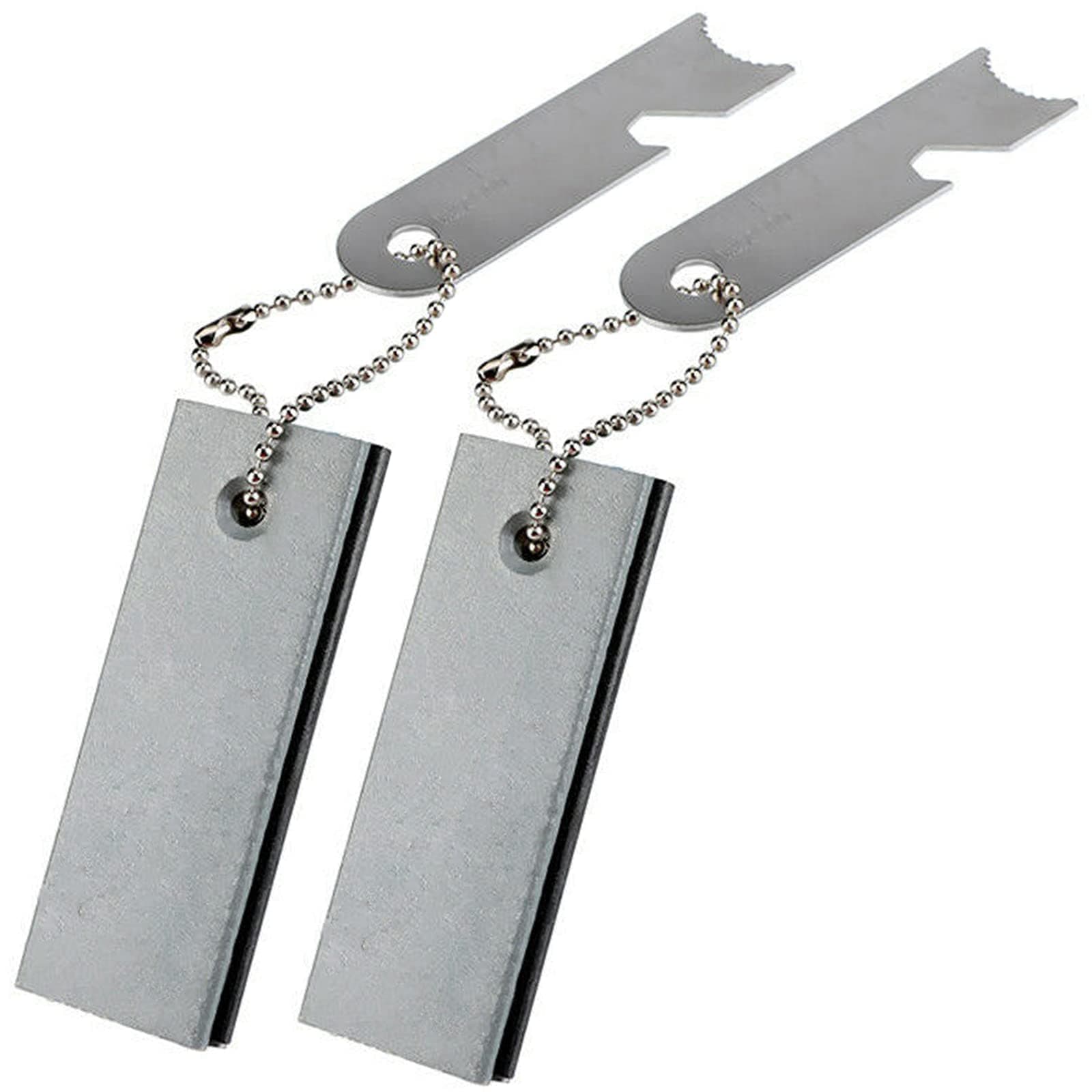 GCOA 2 PCS Portable Fire Starter and Magnesium Fuel Bar 2-IN-1 All-Weather Camping Emergency Equipment, Flint and Steel Kit Tool