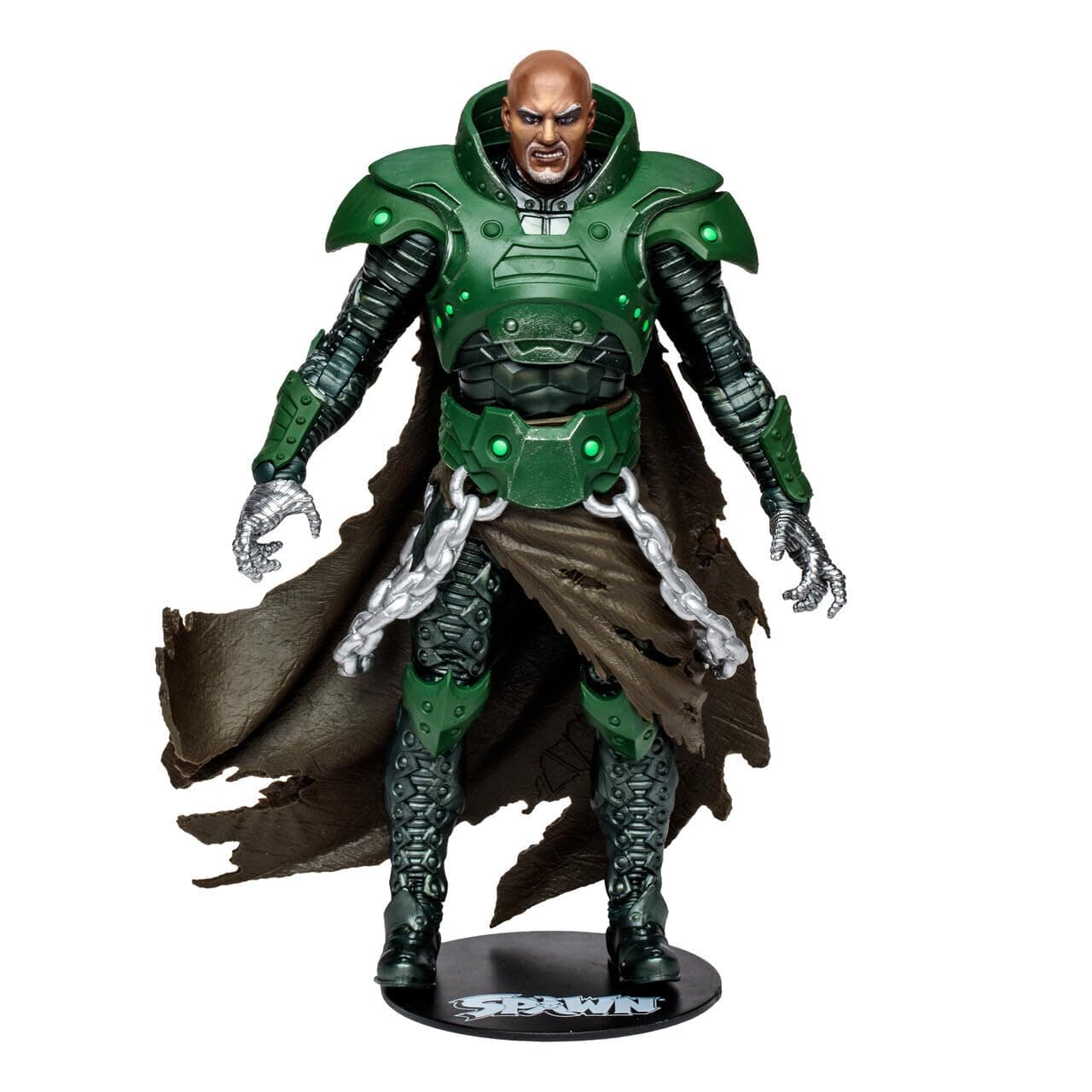 Toys, Spawn Comic 7-inch Sinn Action Figure with 22 Moving Parts, Collectible Figure with Accessories and Collectors Stand Base – Ages 12+