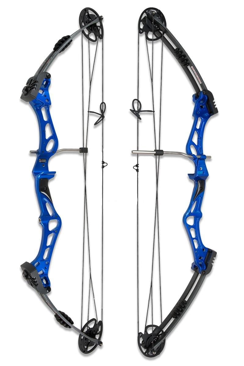 Core Archery ZEAL Compound Bow 38" Axle to Axle 30-45lbs Draw Weight Right Hand Blue