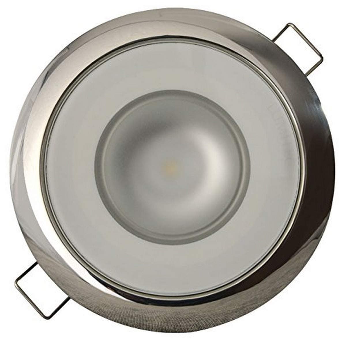Mirage SS Polished Bezel Exterior and Interior Flush Mount LED Down Light White Dimming Blue Dimming 113111