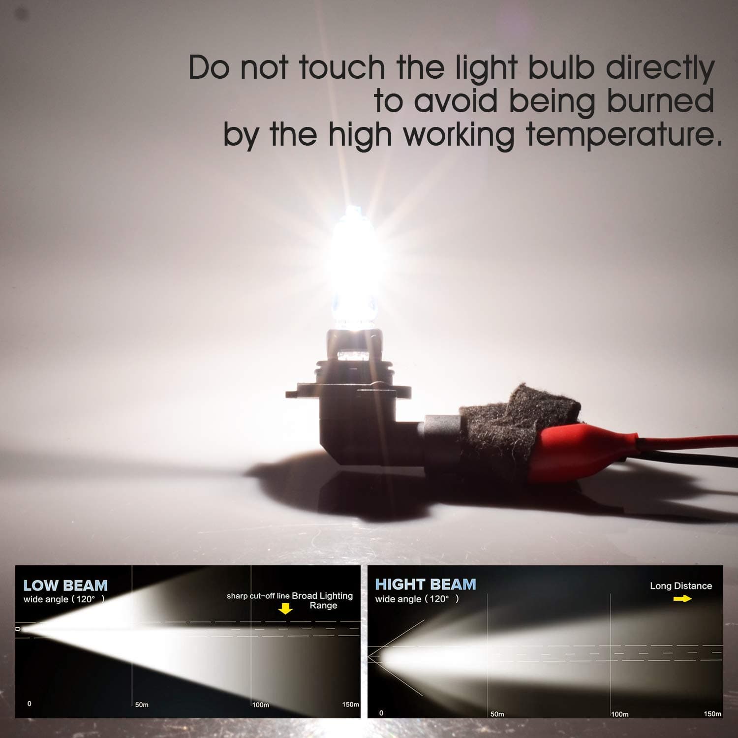 – TECTICO HB3 9005 Headlight Bulbs 12V 65W Warm White +130% Ultra Super Bright Fog Light DRL Car Halogen Upgrade Replacement, 2 Lamps