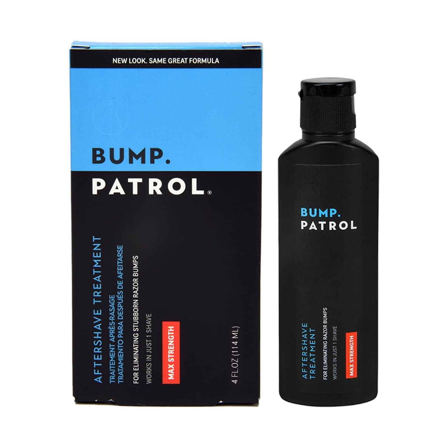4Oz, Single: Bump Patrol Maximum Strength Aftershave Formula - After Shave Solution Eliminates Razor Bumps And Ingrown Hairs - 4 Ounces