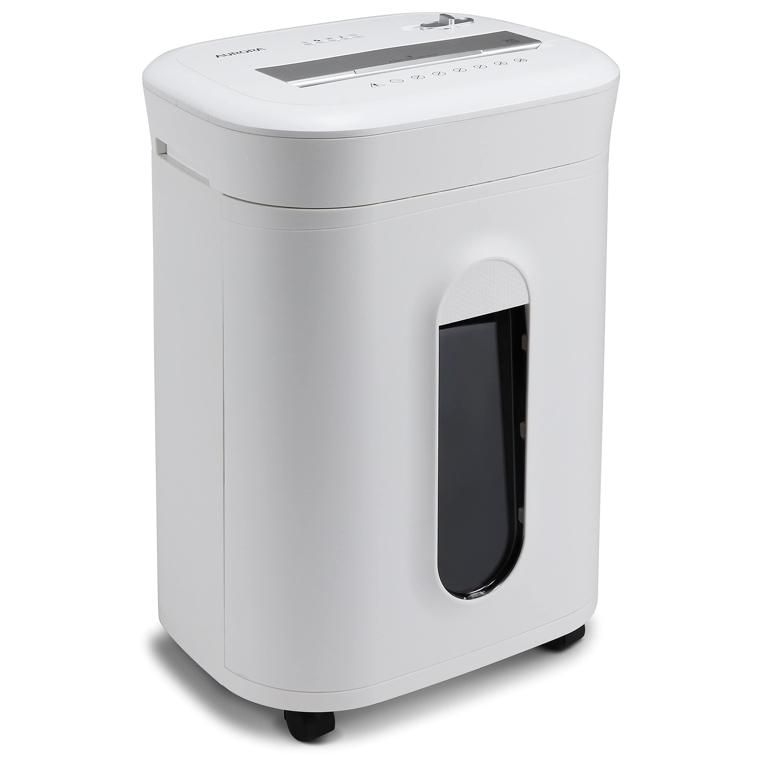 Professional Grade 10-Sheet High Security Micro-Cut Paper and Credit Card Shredder/ 60 Minutes/Security Level P-5, White