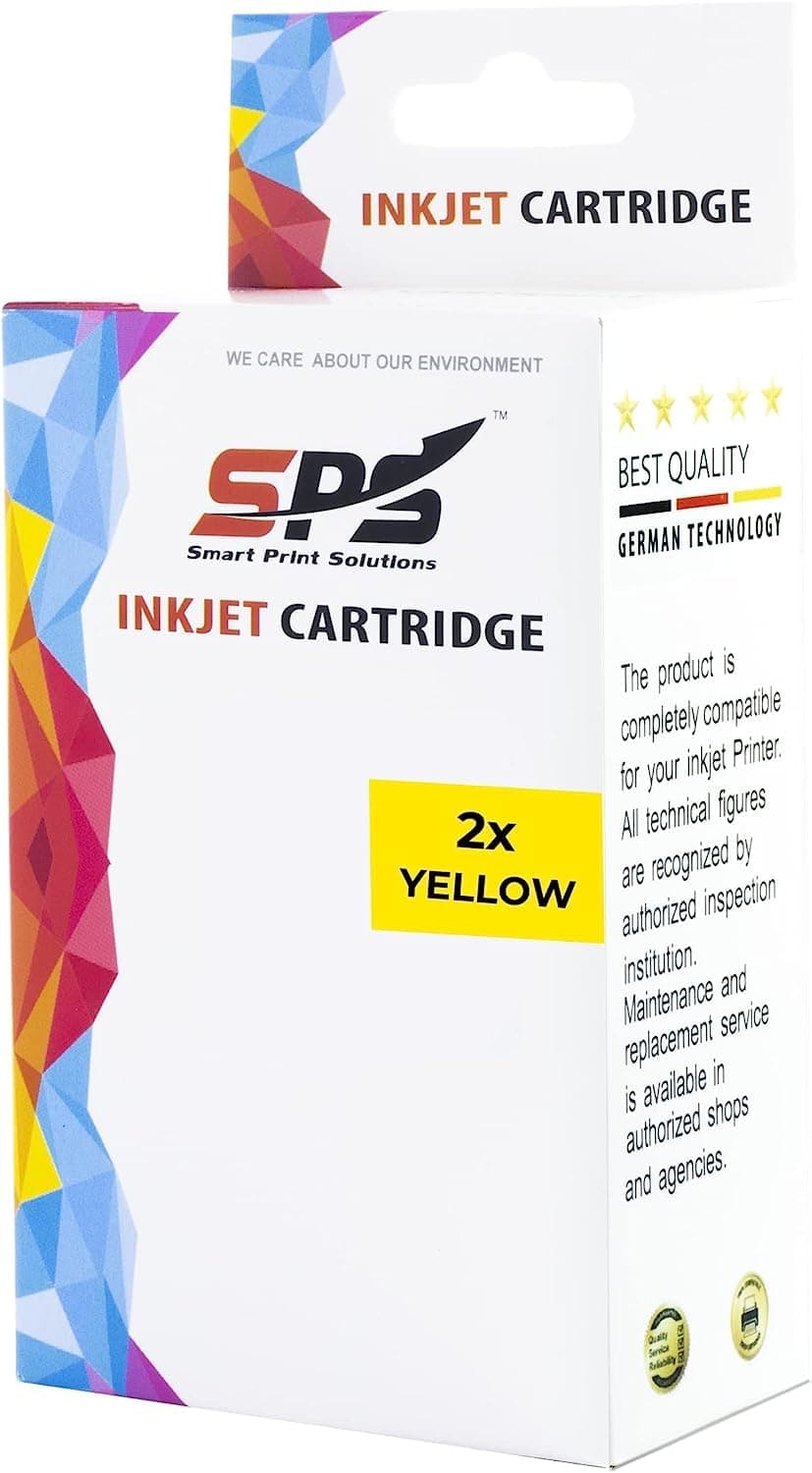 Smart Print Solutions 2x SPS Ink Cartridge Compatible for HP 973XL Y | Yellow | PageWide Pro 452dn 452dw 477dn 477dw MFP 552dw 577dw 577z MFP Managed MFP P57750dw P55250dw | 3000 pages yield