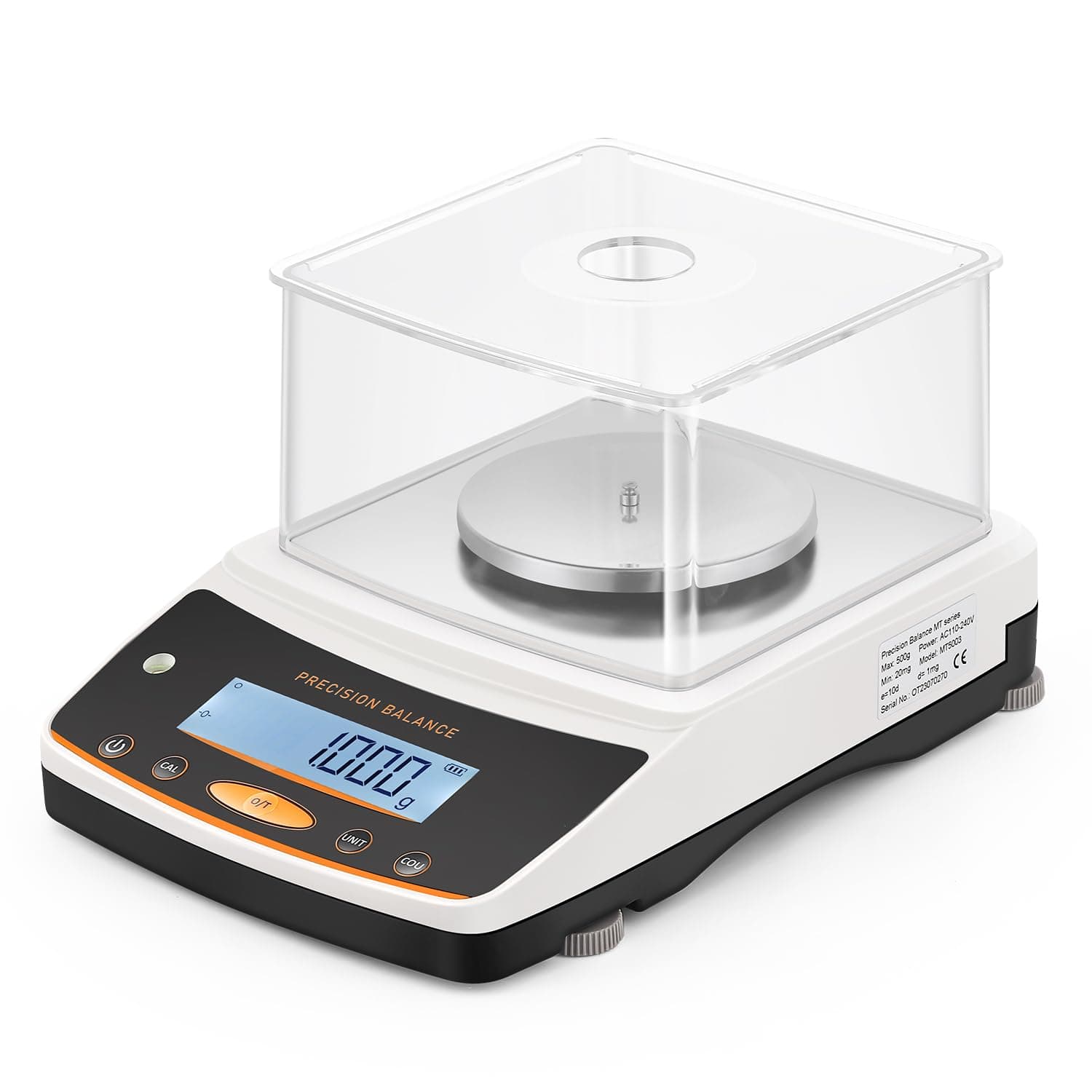 Bonvoisin Lab Analytical Balance 500g x 0.001g Precision Digital Scale .001 Gram Accuracy Laboratory Scientific Milligram Scale 17 Units Selectable