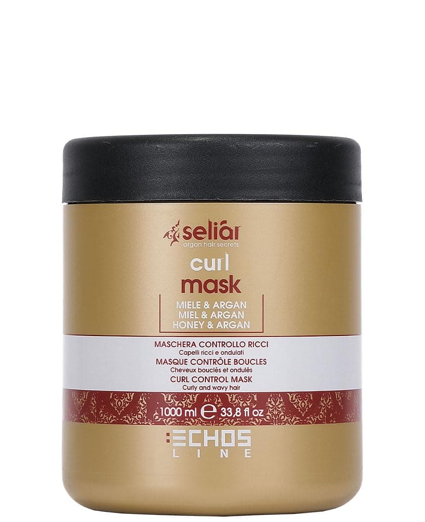 ECHOSLINE Seliàr Curl Mask - Curl Control Mask with Honey and Argan Oil - 1000 ml