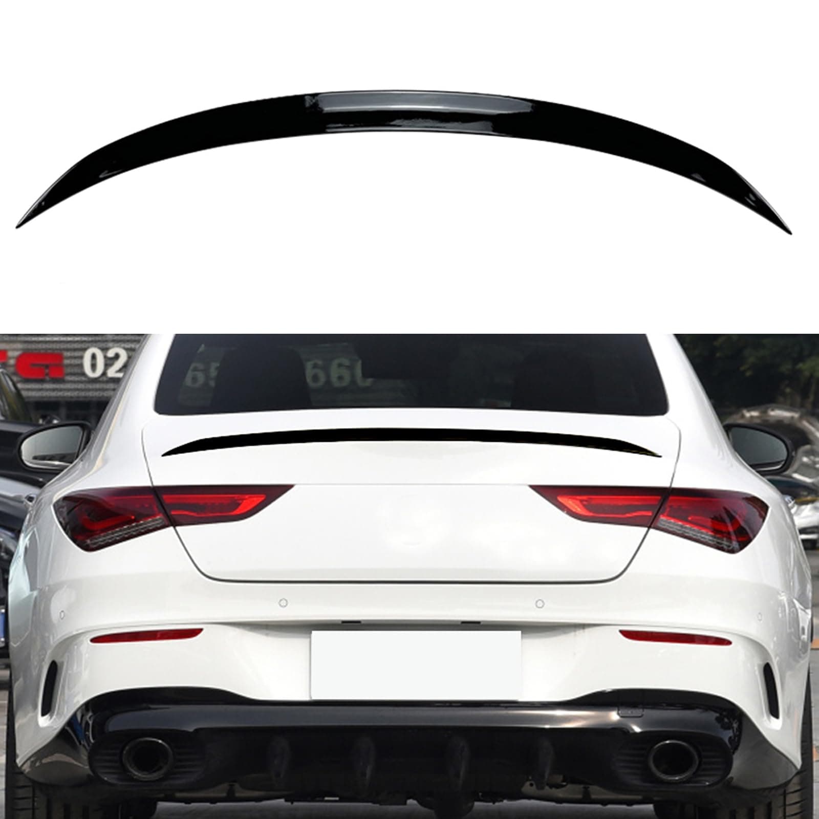 Rear Trunk Spoiler Lip Wing for Mercedes Benz CLA Class C118 CLA250 CLA35 AMG CLA45 AMG 2020-2024