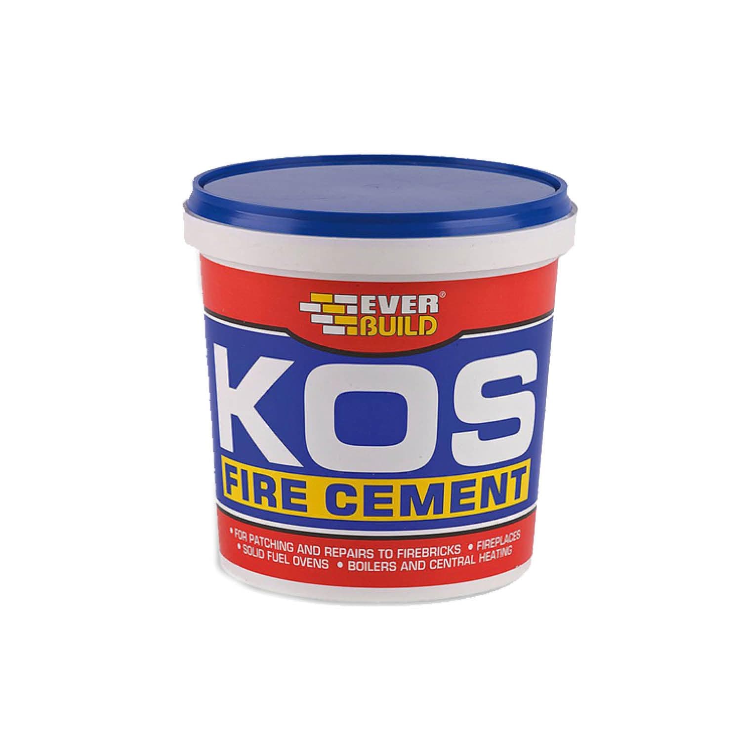KOS Fire Cement Cartridge – Ready to Use – Resistant to Temperatures Up To 1250˚C – Black – 500g