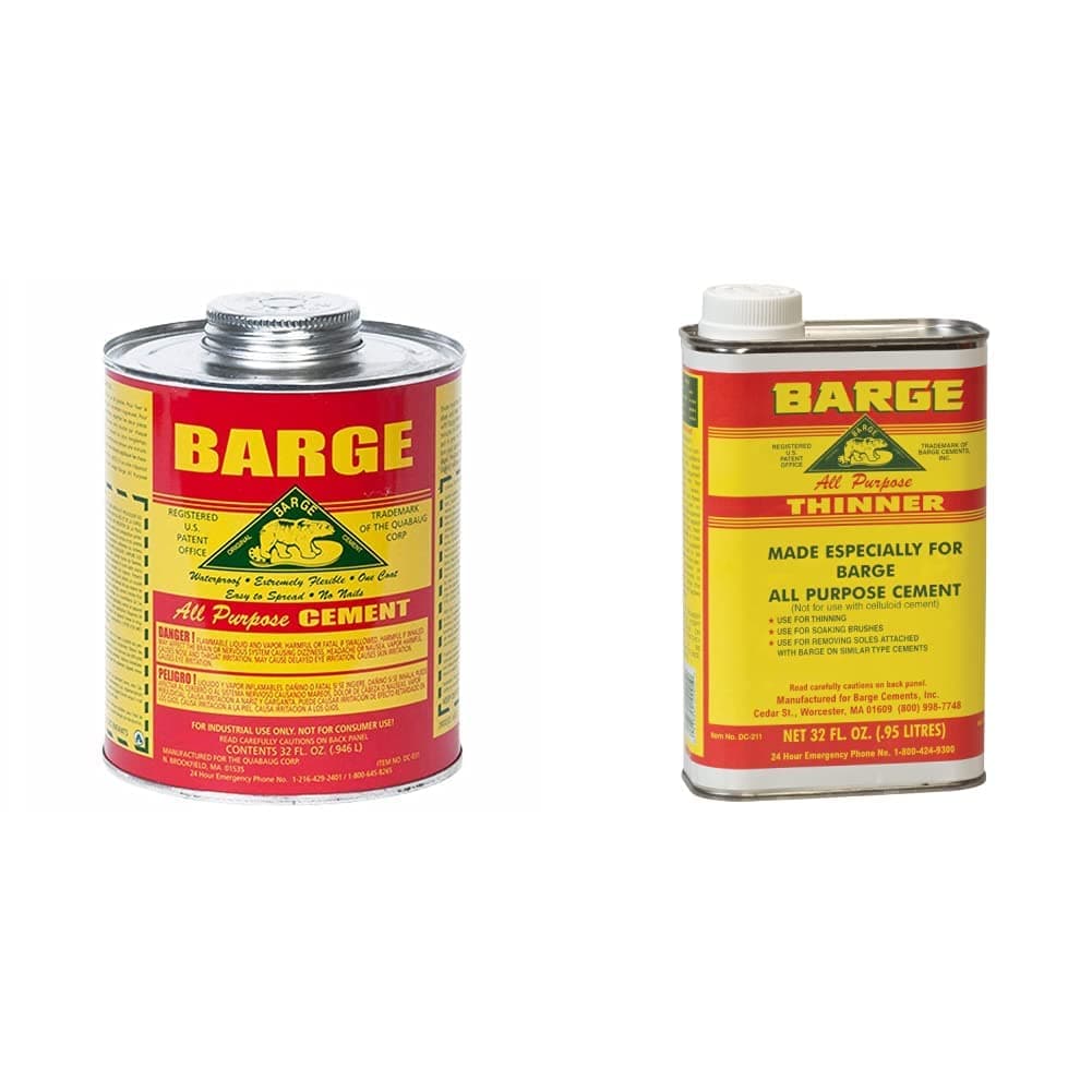 Barge All Purpose Cement (32 fl oz) and Barge Cement Thinner