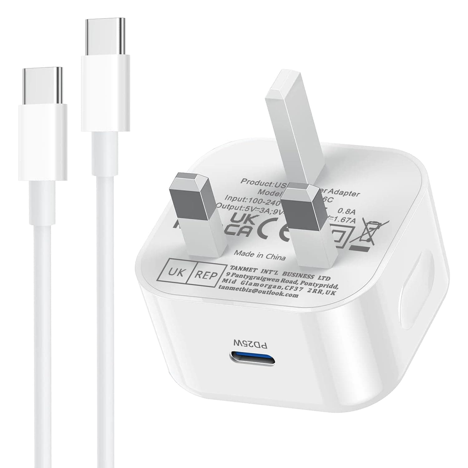 iPhone 17 16 Charger USB C Fast Charge,New Apple Type C Charger USBC Charging Cable and Plug 25W for i Phone 17 Pro Max/Air/16e/16 Plus/16 Pro/16 Pro Max/15,iPad M2 M3 M4 10th A16 A17 11th 2024 2025
