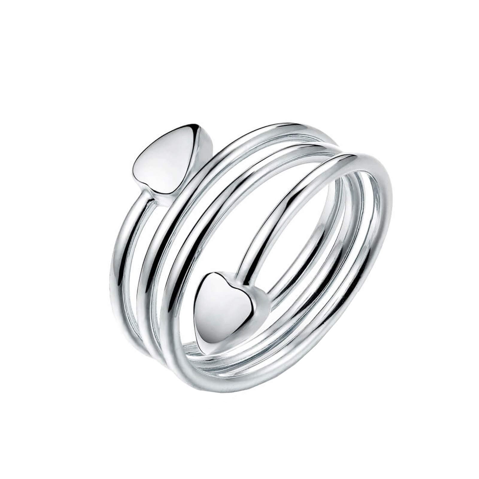 20LY Ladies Women Adjustable Silver Magnetic Copper Ring