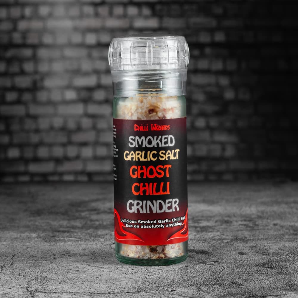 Ghost Chilli Pepper & Dead Sea Garlic Salt Grinder 80g