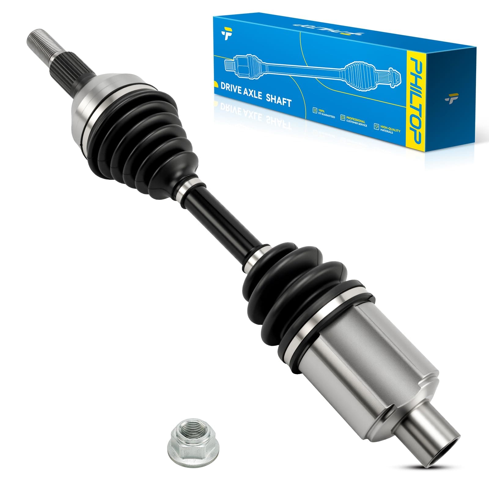 PHILTOP Front Right CV Axle for Chevrolet Malibu 2008-2012, Pontiac G6 2009-2010, Saturn Aura 2009, 66-1459 CV Axle Shaft 1 PCS