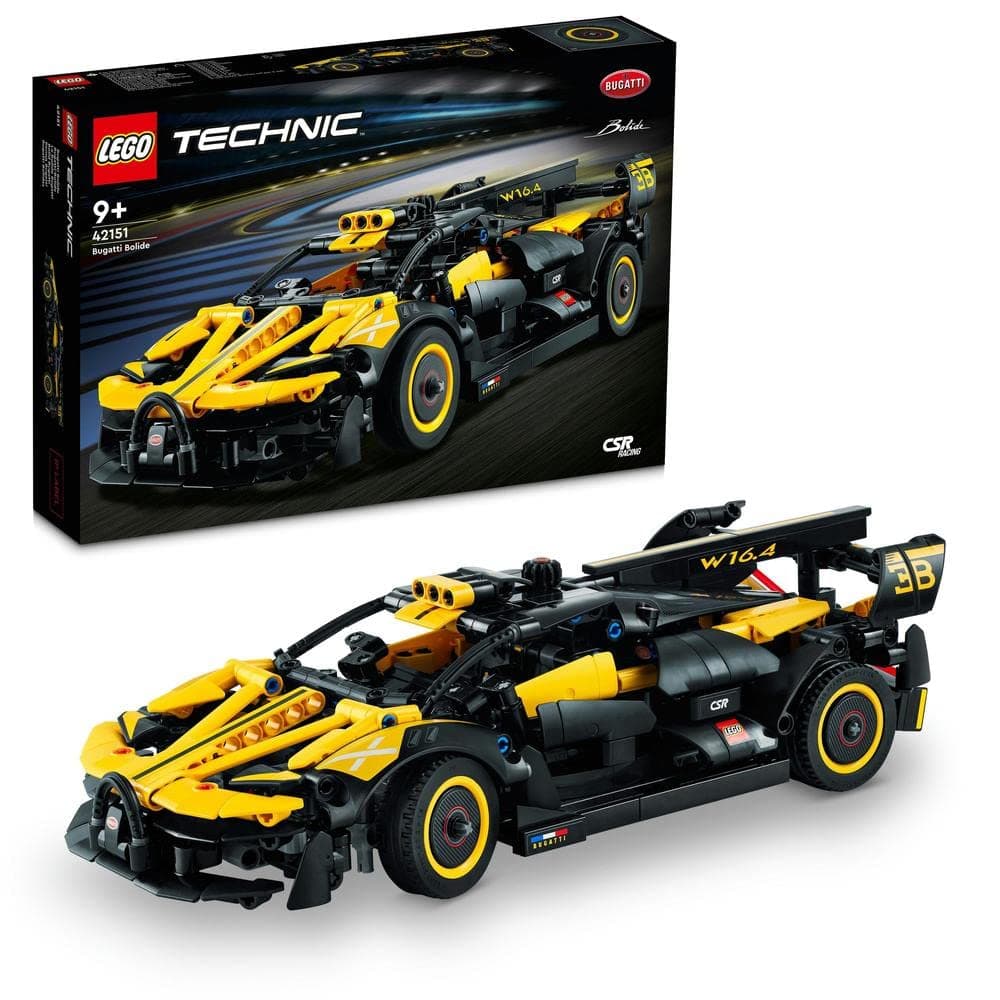 Technic Bugatti Bolide Racing Car Model Building Set, Engineering Toy for 9 Plus Year Old Boys & Girls, Collectible Iconic Sports Vehicle Construction Kit, Birthday Gift for Kids 42151