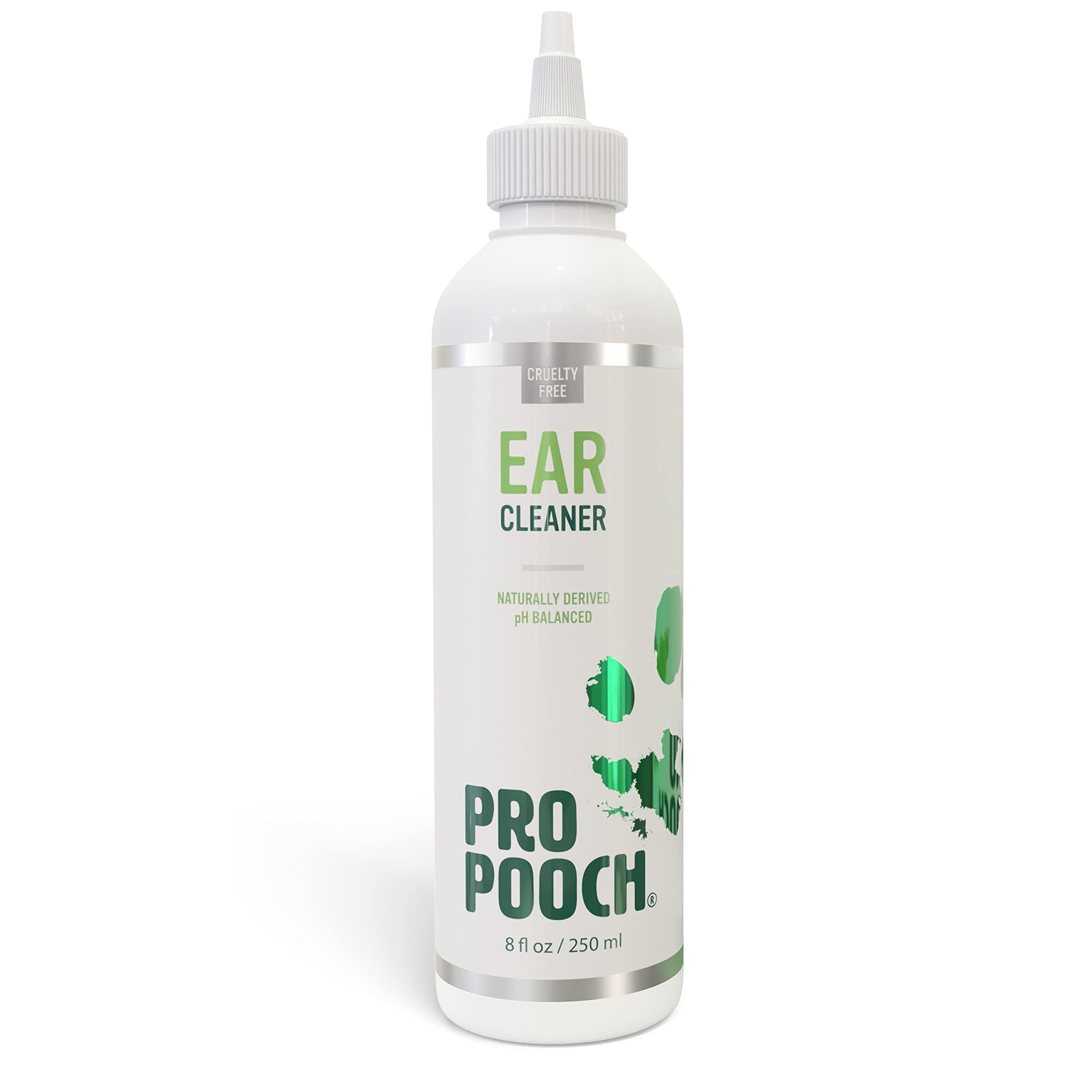 Pro Pooch Dog Ear Cleaner (250ml) - Drops to Stop Head Shaking, Itchy & Waxy Ears - Vet Recommended, Naturally Derived, Non-Toxic Ear Cleaning Solution for Dogs.