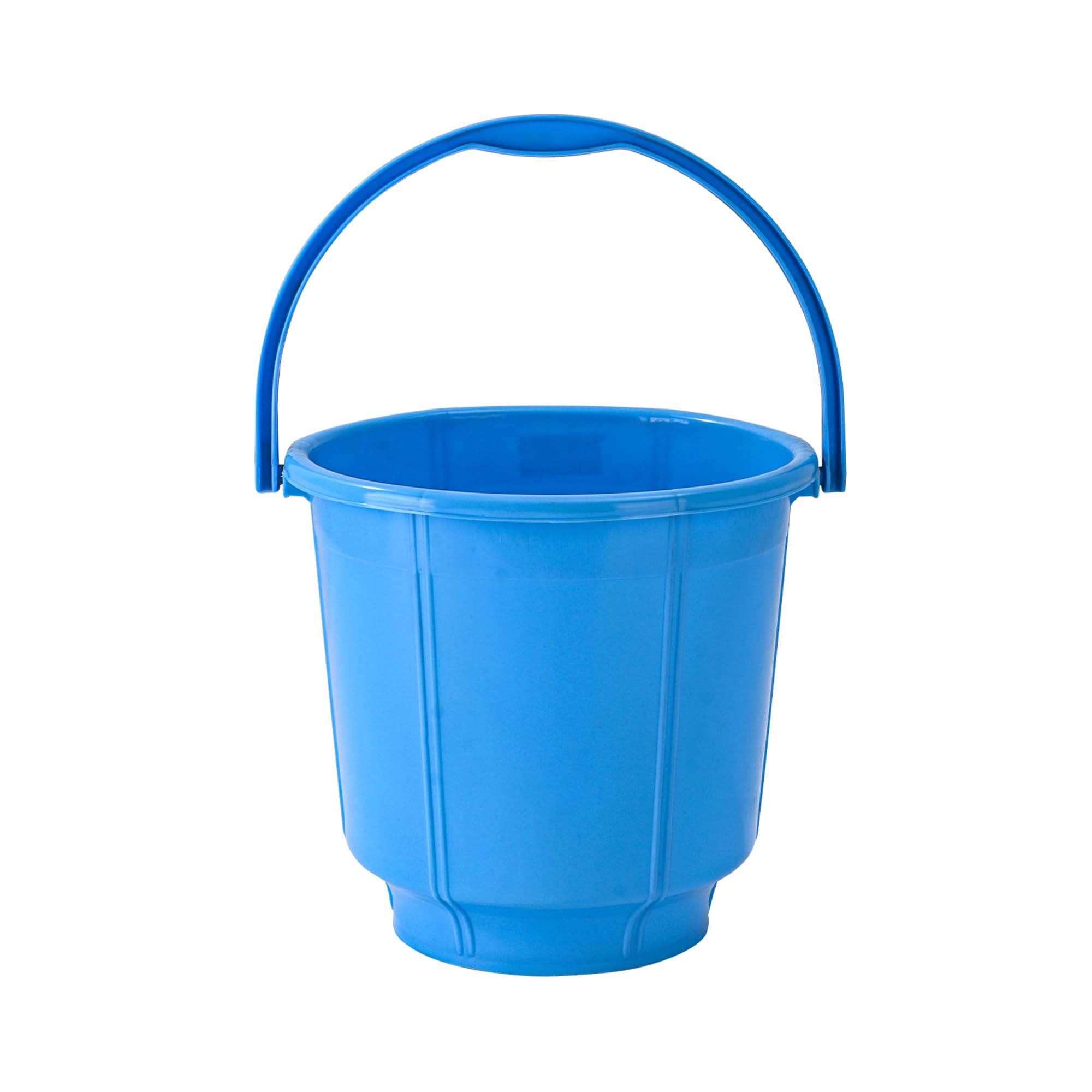 Kuber Industries 13 LTR Plastic Bucket for Bathroom with Handle | Multipurpose Bathroom Bucket/Balti for Washing, Cleaning and Storage | Blue
