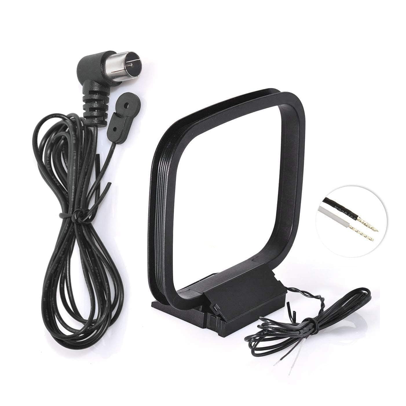 Bingfu 75 Ohm FM Aerial Antenna and AM Loop Antenna for Denon Pioneer Marantz Indoor HD Radio FM Radio Bluetooth Stereo Receiver AV Audio Vedio Home Theater Receiver