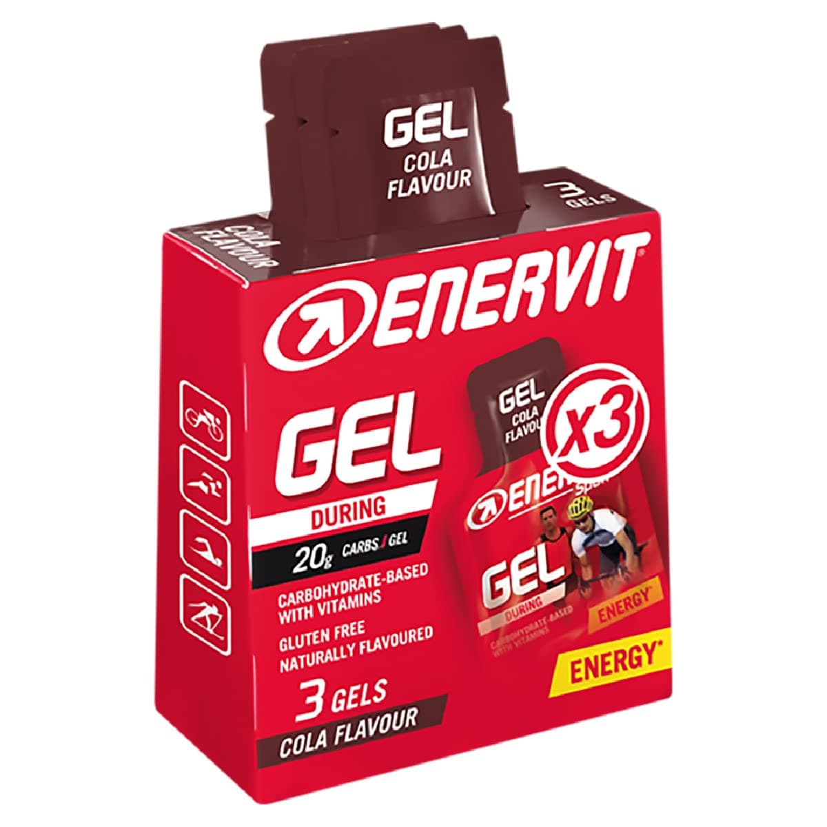 Enervit Energy Gel, 3 x 25ml, Cola