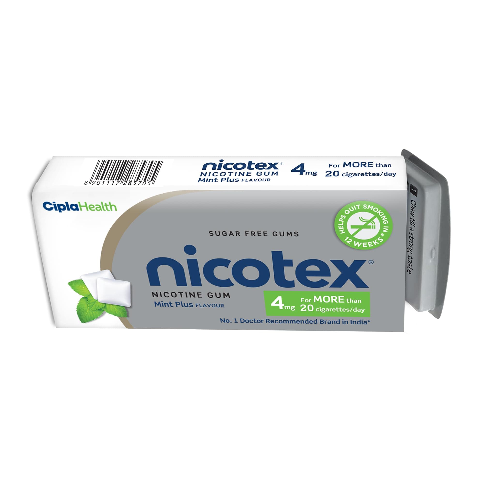 Nicotex 4mg Mint Plus - Tin of 29 Gums