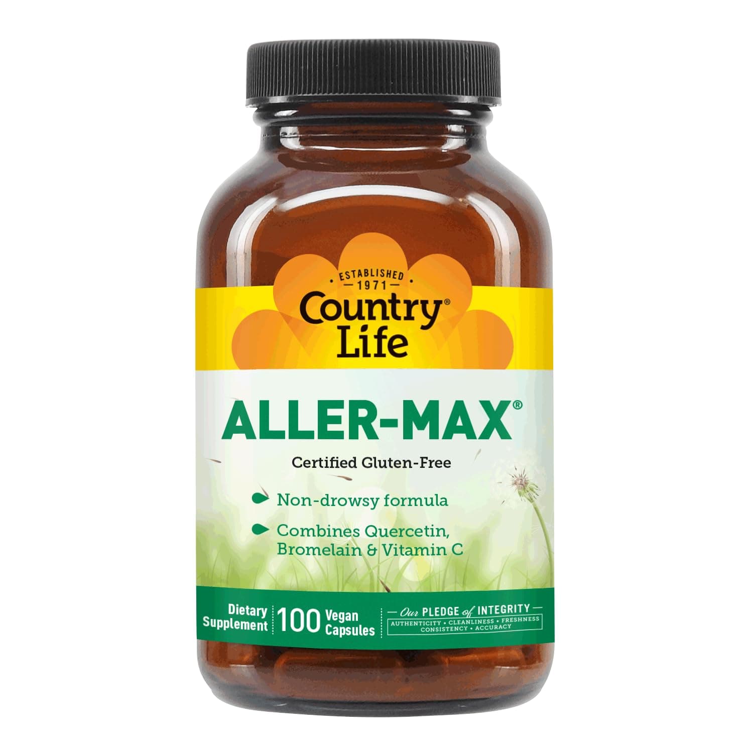 Country Life Aller-Max, Vegetarian Capsules, 100-Count