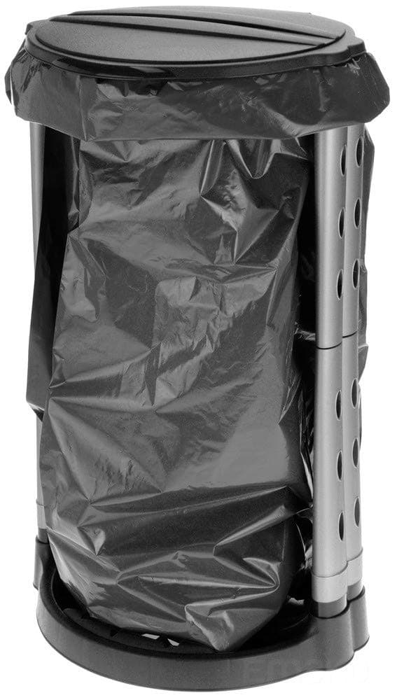 Plastic Black 120 L Mullensack Waste Bin Bag Stander Picnic Outdoor Party Camping