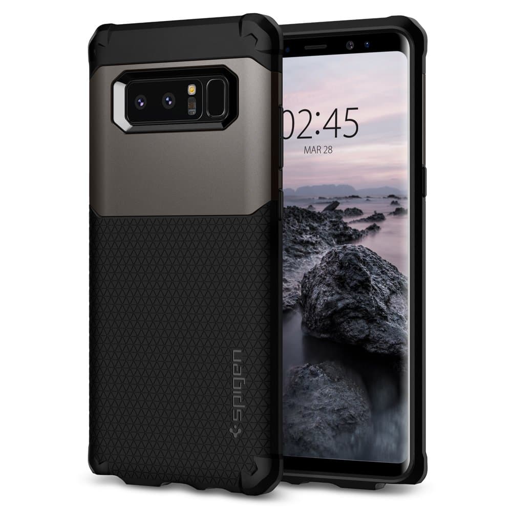 Spigen Hybrid Armor Galaxy Note 8 Case with Air Cushion Technology and Hybrid Drop Protection for Galaxy Note 8 (2017) grey 587CS22076