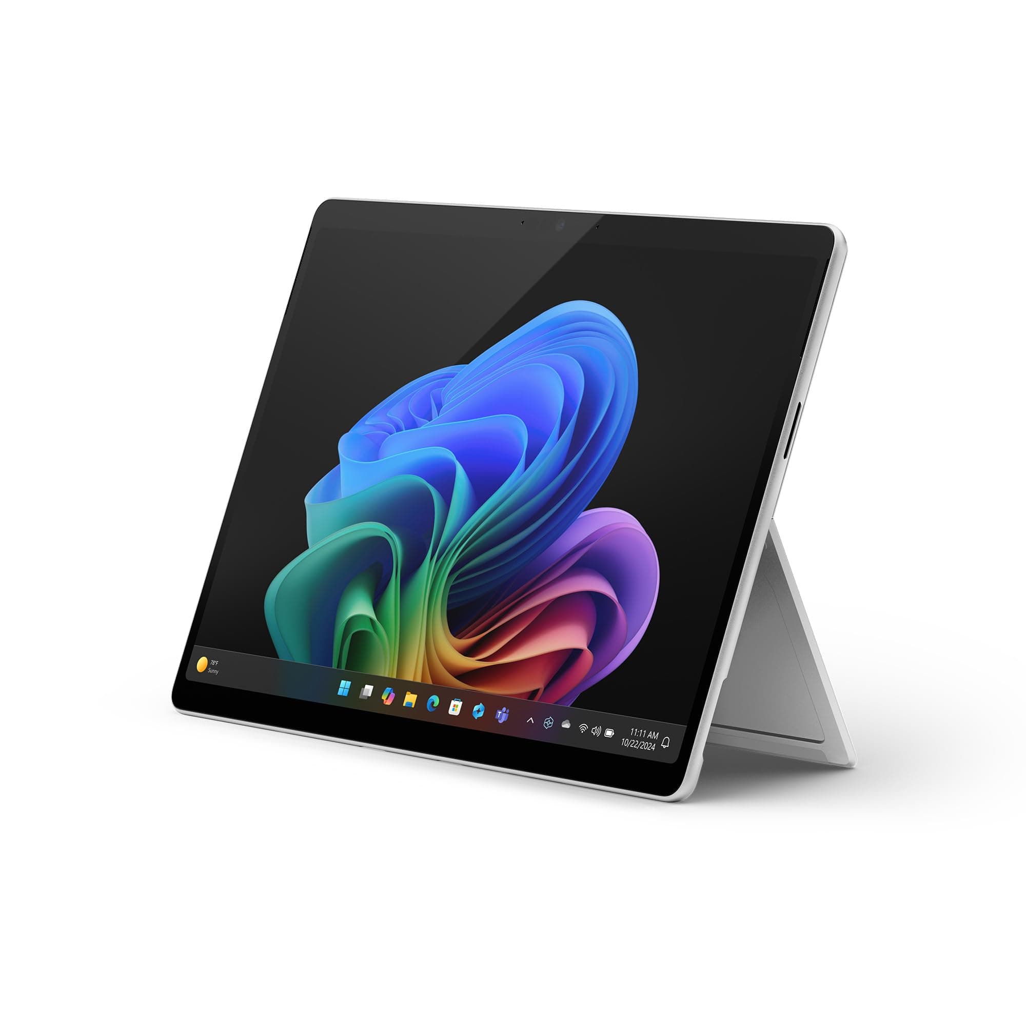 Surface Pro (power supply included) | Copilot+ PC | 13” Touchscreen | Snapdragon® X Plus (10 cores) | 16GB Memory | 256GB SSD | Device only | 2024 Model, 11th Edition | Platinum