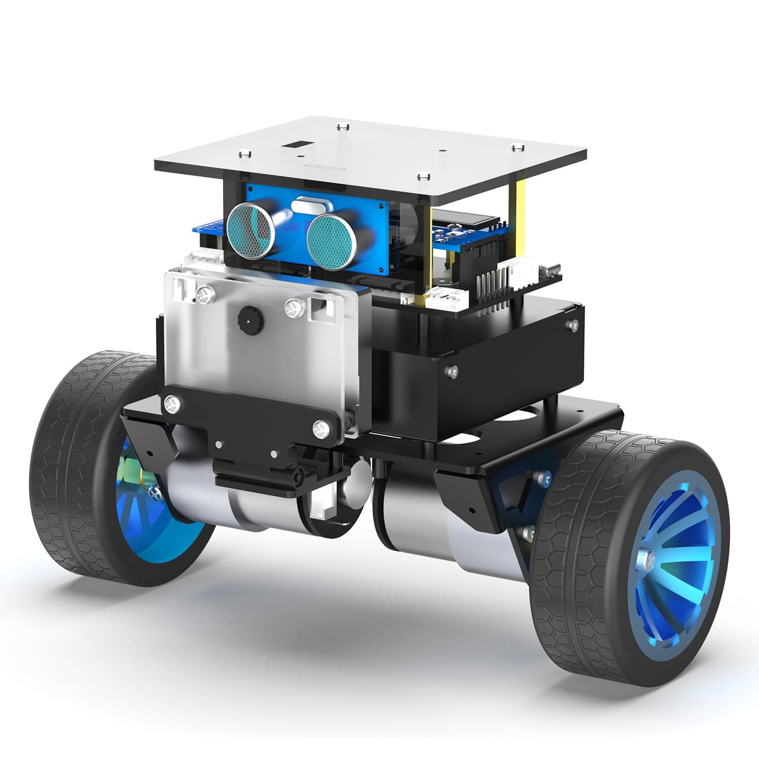 Yahboom STM32 Self-Balancing Car,2WD Robot Chassis Kit,with AI Vision Module,Color Recognition AI Technology,Suitable for STEAM Electronic Projects