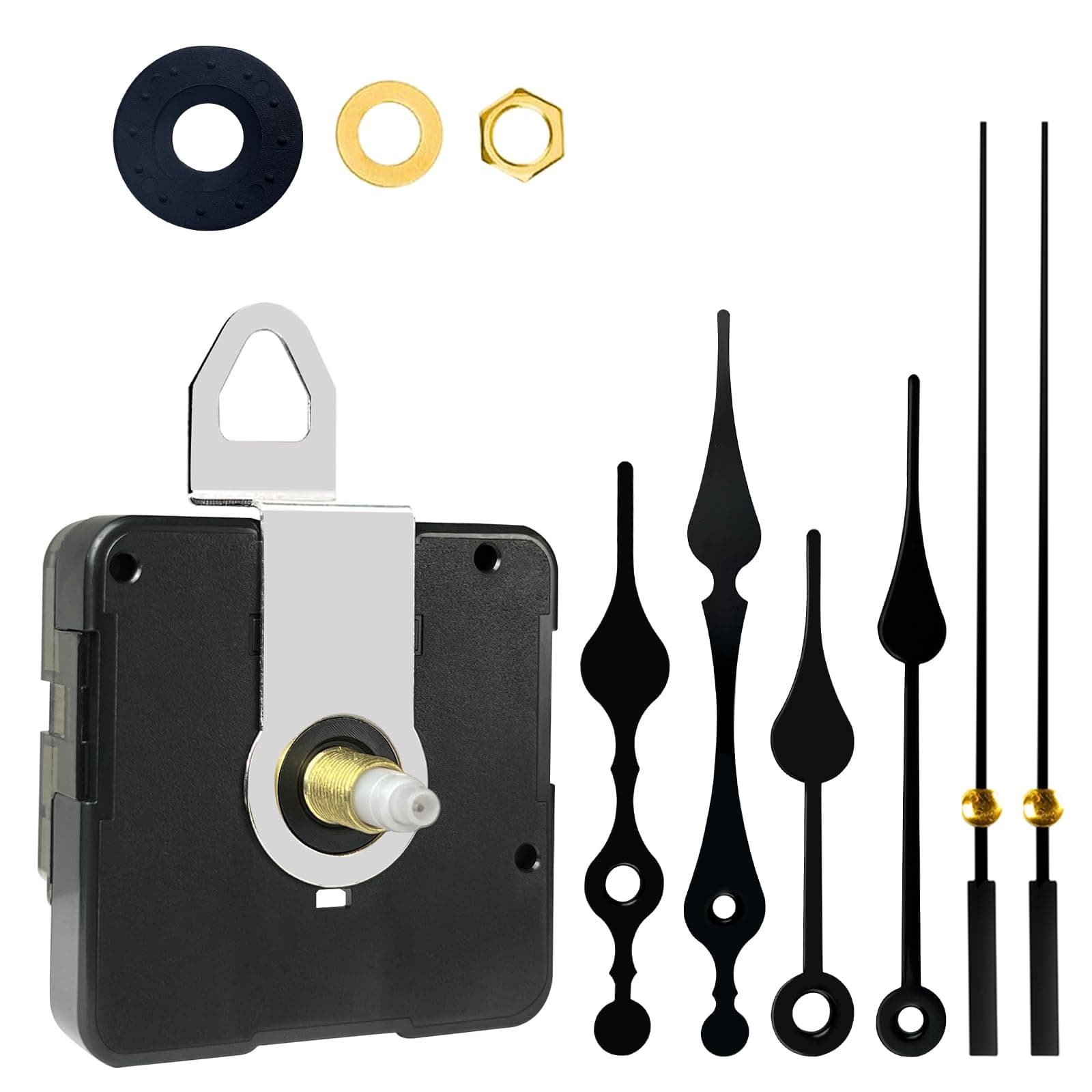 Quartz Wall Clock Mechanisms Battery Clock Mechanism Replacement Clock Mechanism Replacement Clock Mechanism Wall Clock Mechanism Clock Movement (Overall Shaft Length 12mm)