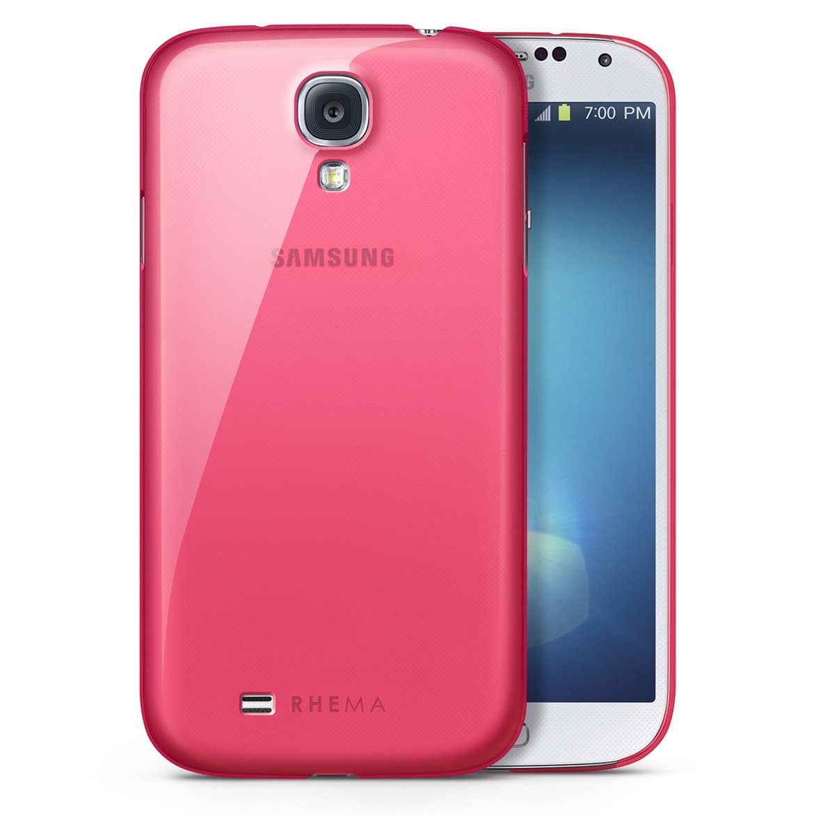 Rhema Ultra Thin Clear Case for Samsung Galaxy S4 (Tinted Pink)