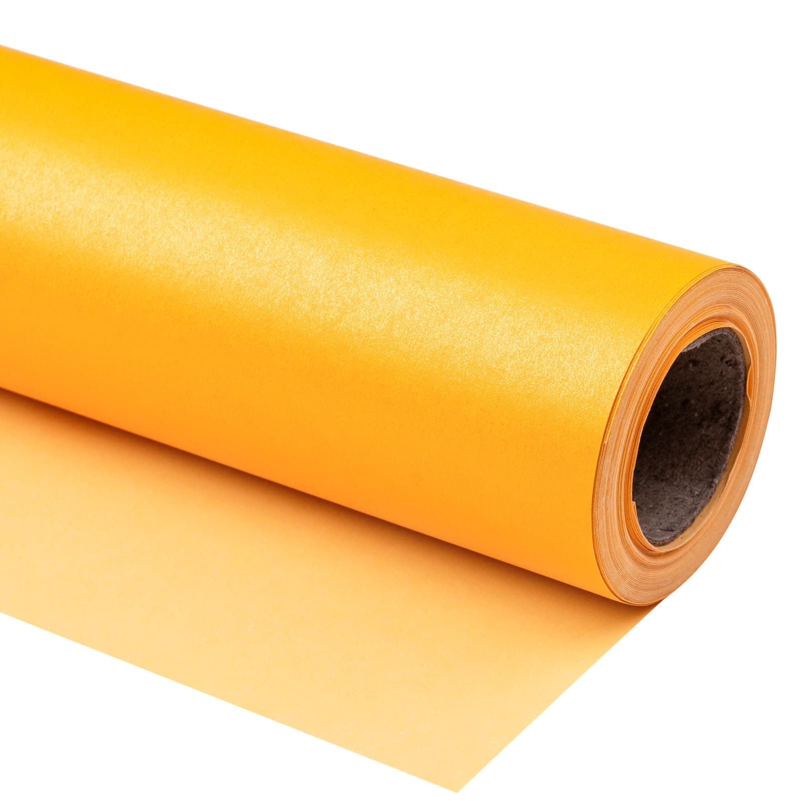 RUSPEPA Yellow Matte Wrapping Paper - Solid Color Pearly - luster Paper Perfect for Wedding, Christmas, Baby Shower -17 Inches X 32.8 Feet