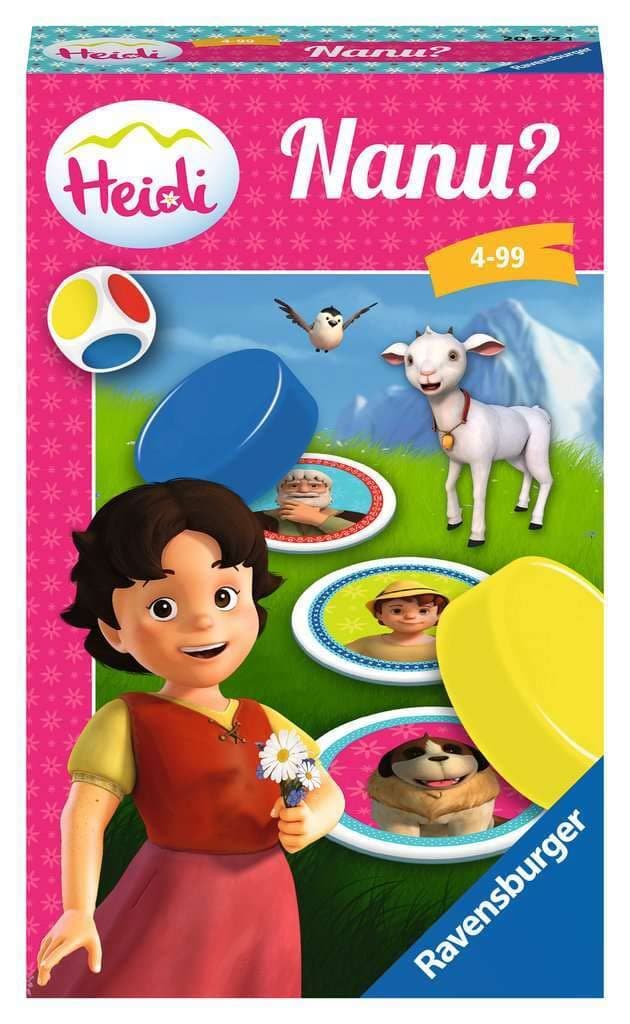 Ravensburger Heidi Nanu?, gift game for 2-4 players, memory game from 4 years, compact format, travel game