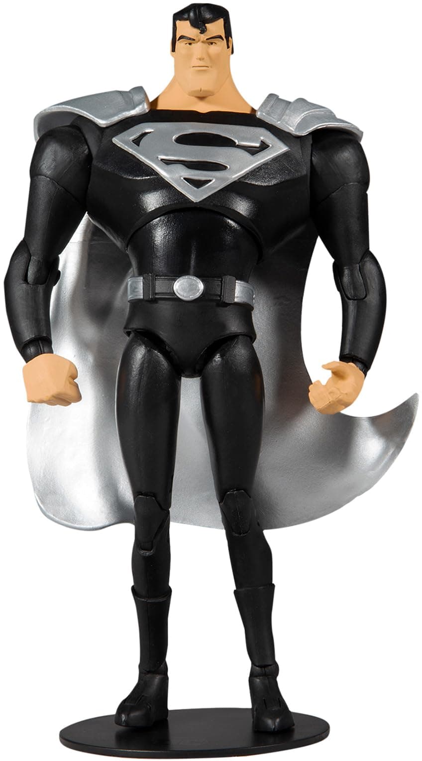 DC Multiverse Superman Black Suit Variant (Superman: The Animated Series) 7" Action Figure with Accessories