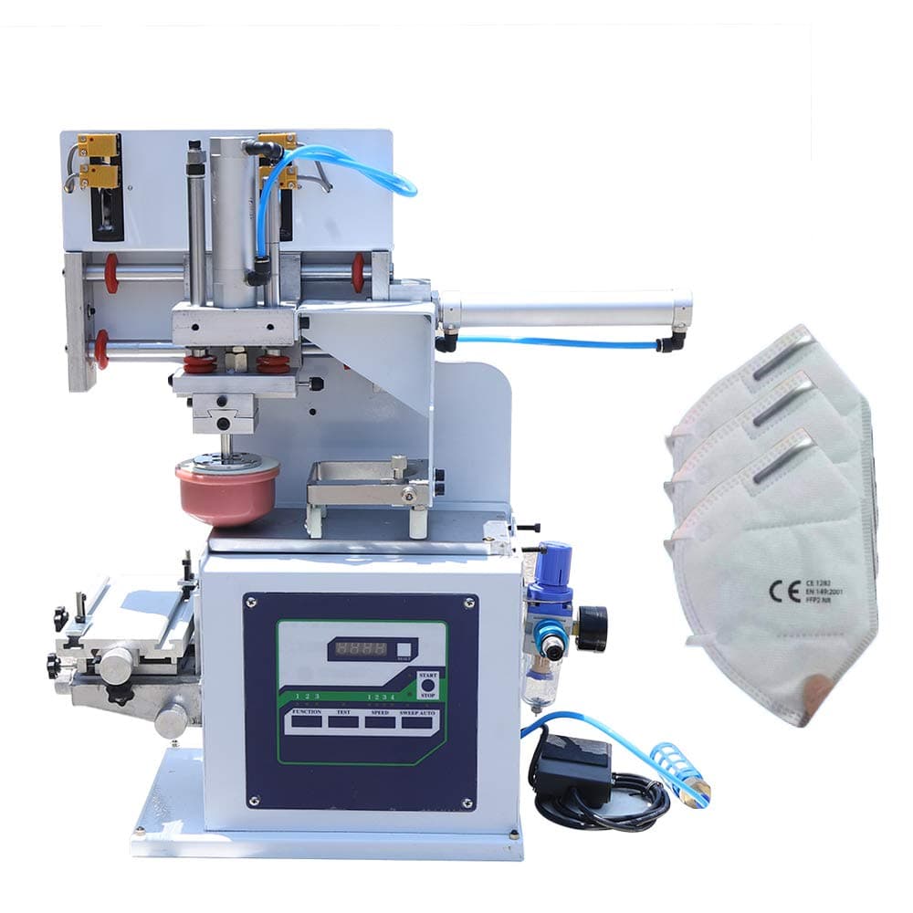 Printing Machine, Pneumatic Pad Printing Machine Ink Pressure Printer Stamping Embossing Equipment, Pneumatic Pad Printer Pad Printing Machine Pad Printing Kit for All Kinds of Logo Printing/2311