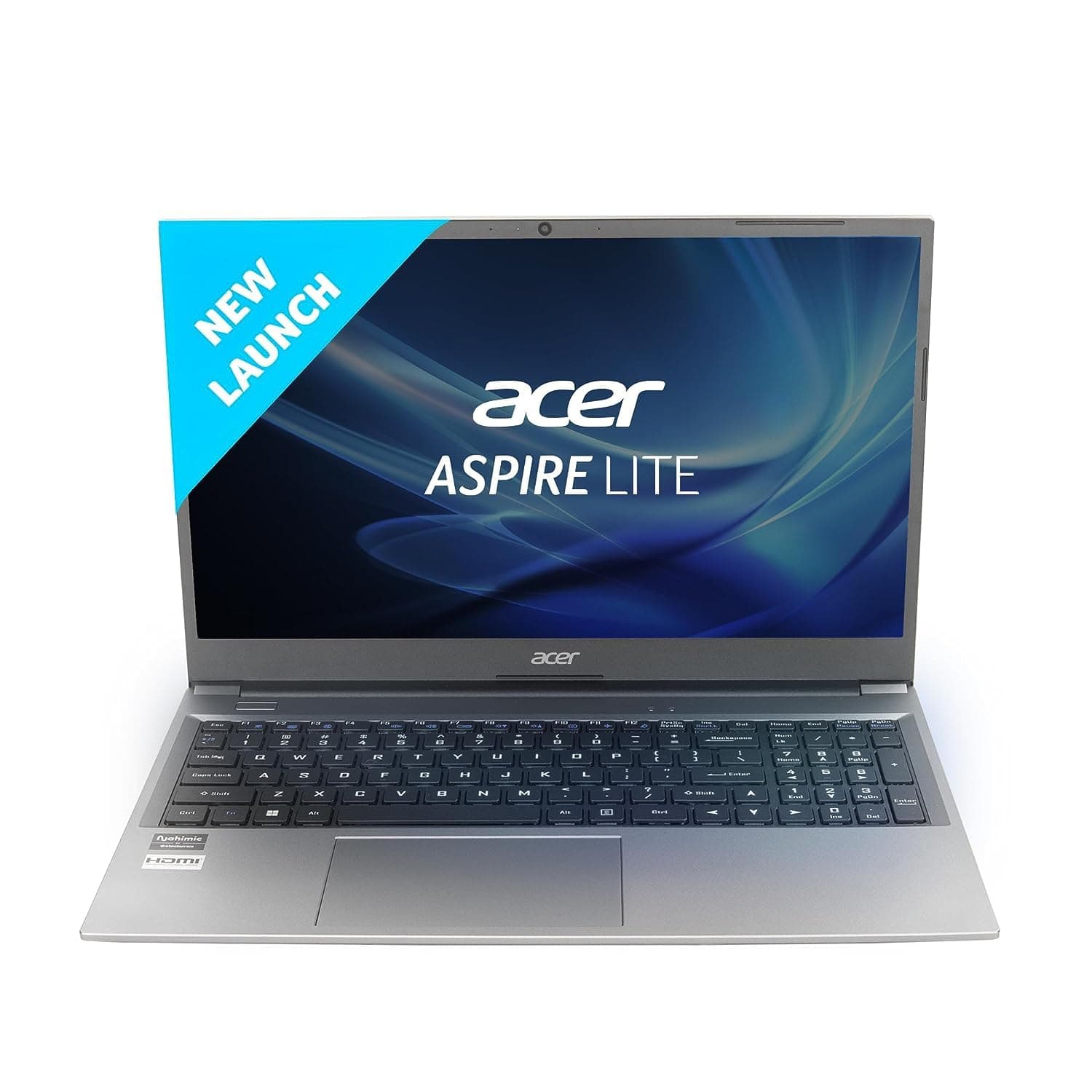 Aspire Lite 11th Gen Intel Core i3 Premium Metal Laptop (8GB RAM/512GB SSD/Windows 11 Home) AL15-51, 39.62cm (15.6") Full HD Display, Metal Body, Steel Gray, 1.59 Kg