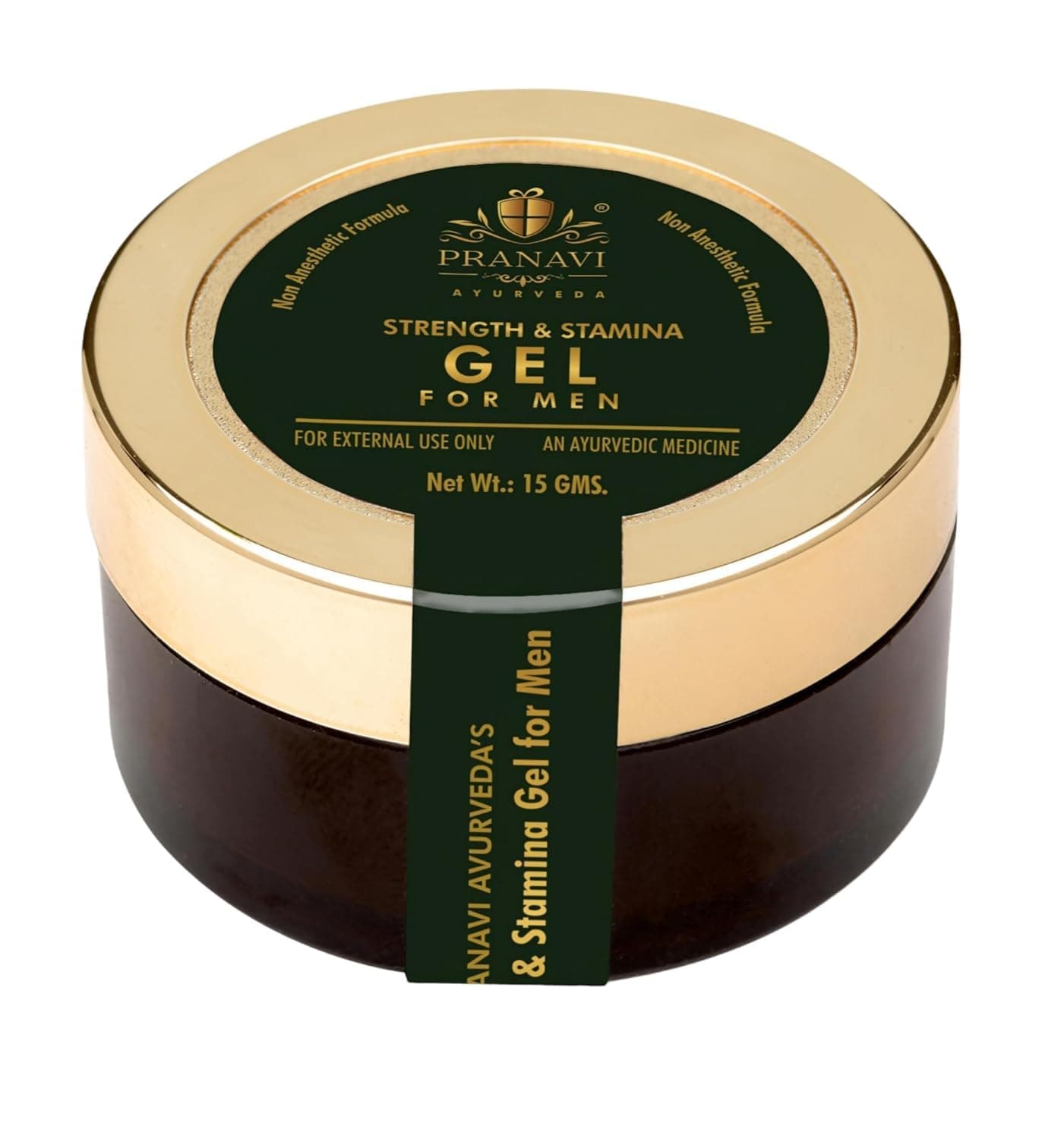 - Strength & Stamina Gel for Men | Herbal Formula | External Use | Non-Greasy & Fast Absorbing | Made with Natural Ingredients | 15g