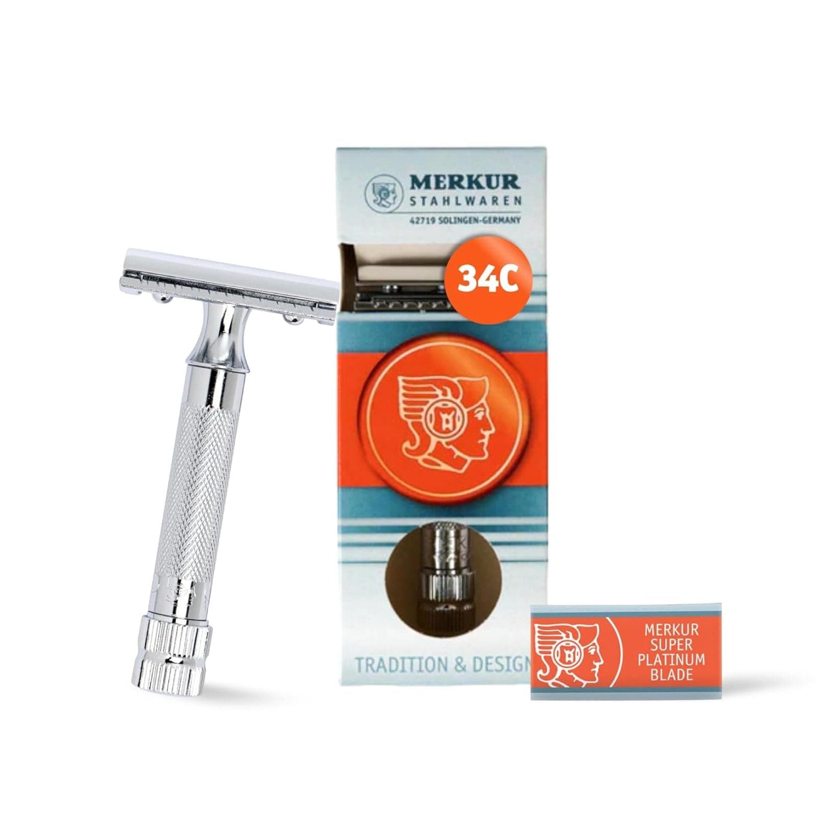 Mk34c Double Edge Razor with Heavy Duty Short Handle