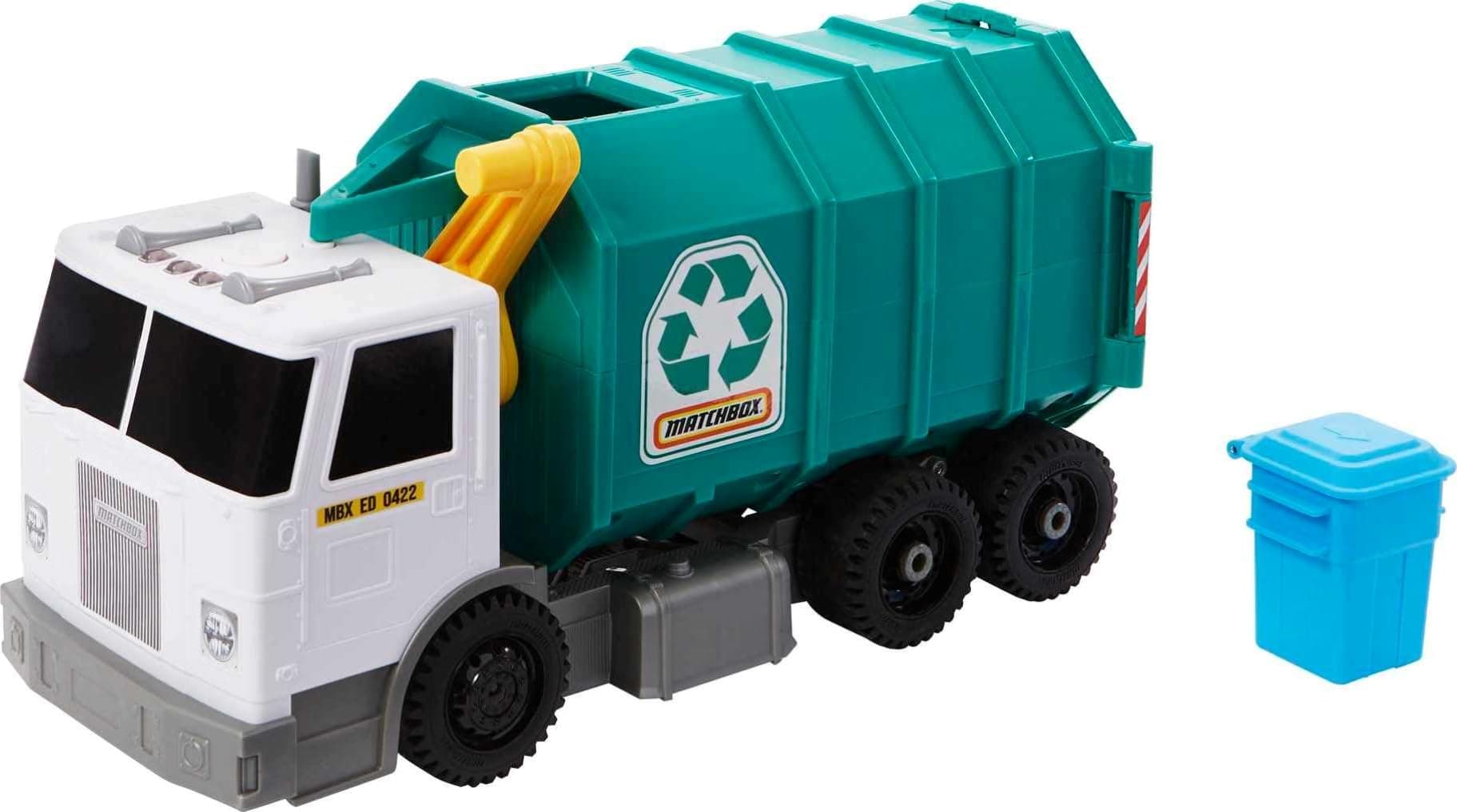 HHR64 Large Recycling Truck (38 cm) with Bin and Sorting Centre for Children's Toys, Ages 3 and Above