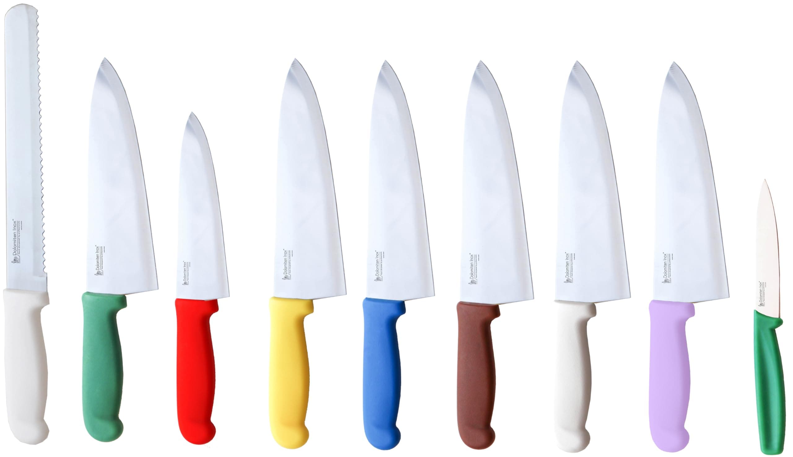 Colour Coded Allergy Knife Set with Mauve Knife