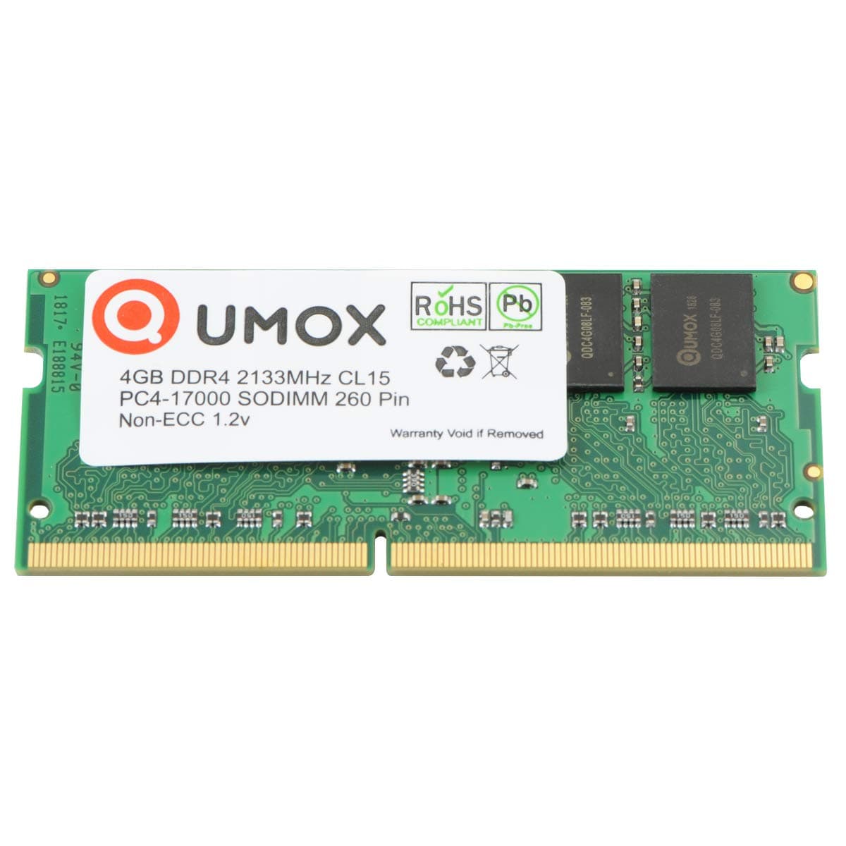 QUMOX 4GB DDR4 2133 2133MHz PC4-17000 PC-17000 (260 PIN) SODIMM MEMORY