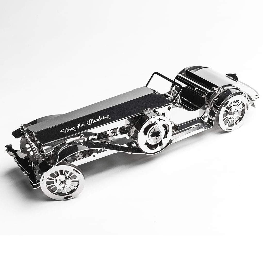 Model Car Kit 3d model kit Glorious Cabrio2 - Moving Wind-Up Retro Car Model | 3d Puzzle for Adults - Metal DIY Kit | Beautiful Metal Model Car Collectible | DIY Construction Set of a Vintage Car