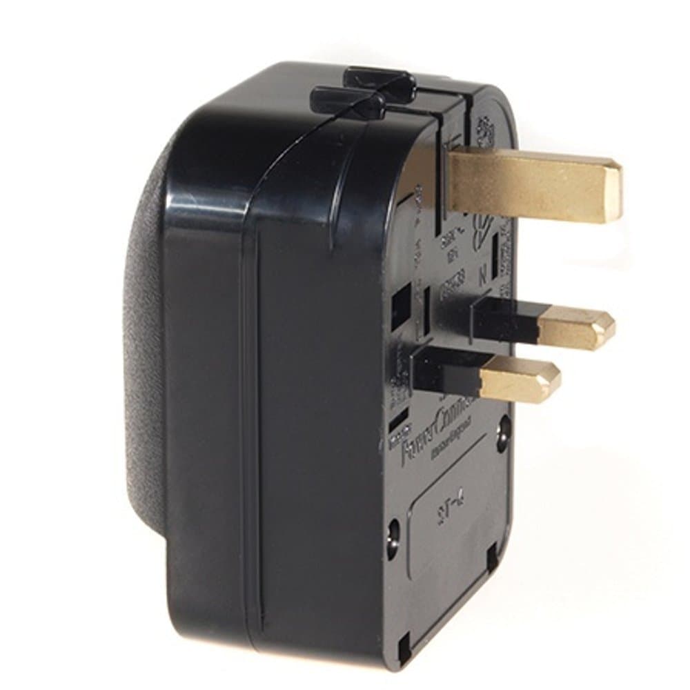 Maclean MCE70 EU to UK Plug Mains Adapter Earthed Fuse CE Certified