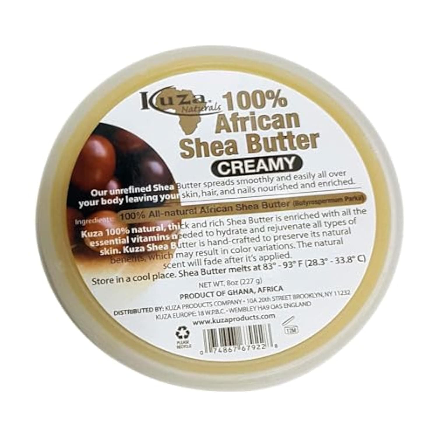 African Shea Butter Creamy 8 Oz