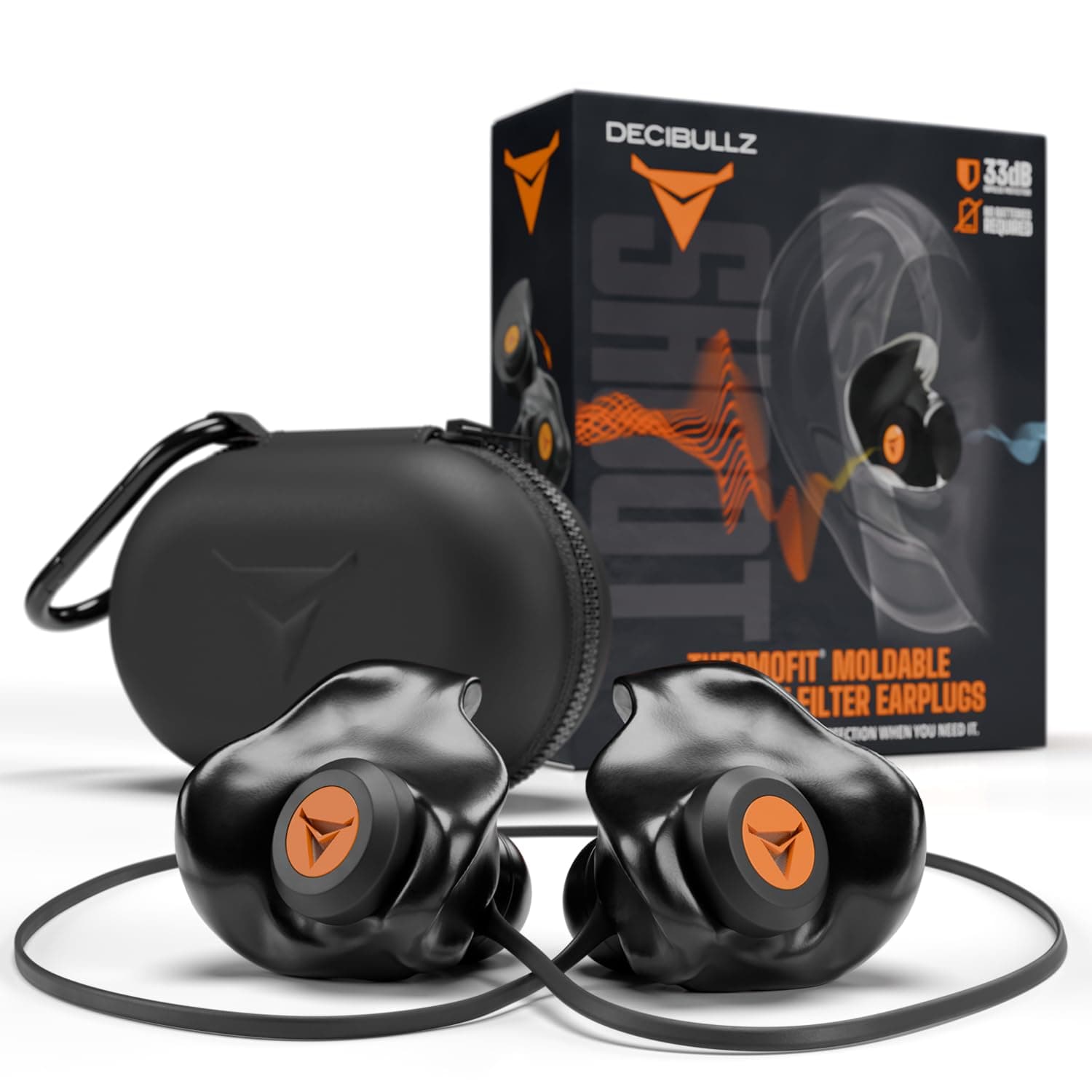 – Percussive Moldable Earplugs for Hunting & Shooting, Gun Range Hearing Protection for Shooters, Reusable Ear Plugs for Shooting Range