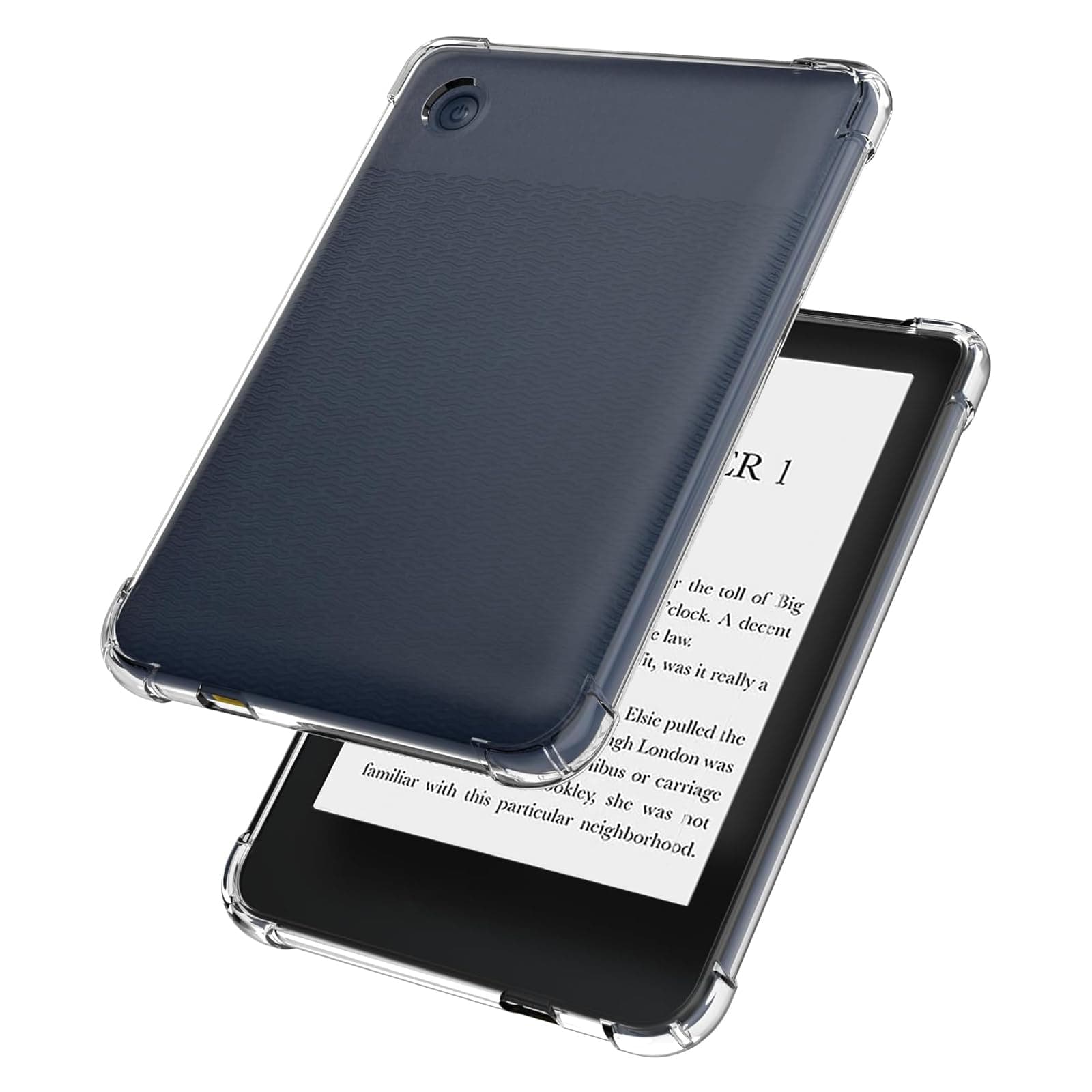 for 6'' Kobo Clara Colour Case Clear,Slim Case for All-New Kobo Clara BW (N365) 2024/Clara Colour (N367) 2024/Clara 2E(N506) 2022,Shockproof Lightwheight Soft TPU Back Cover Shell-Clear